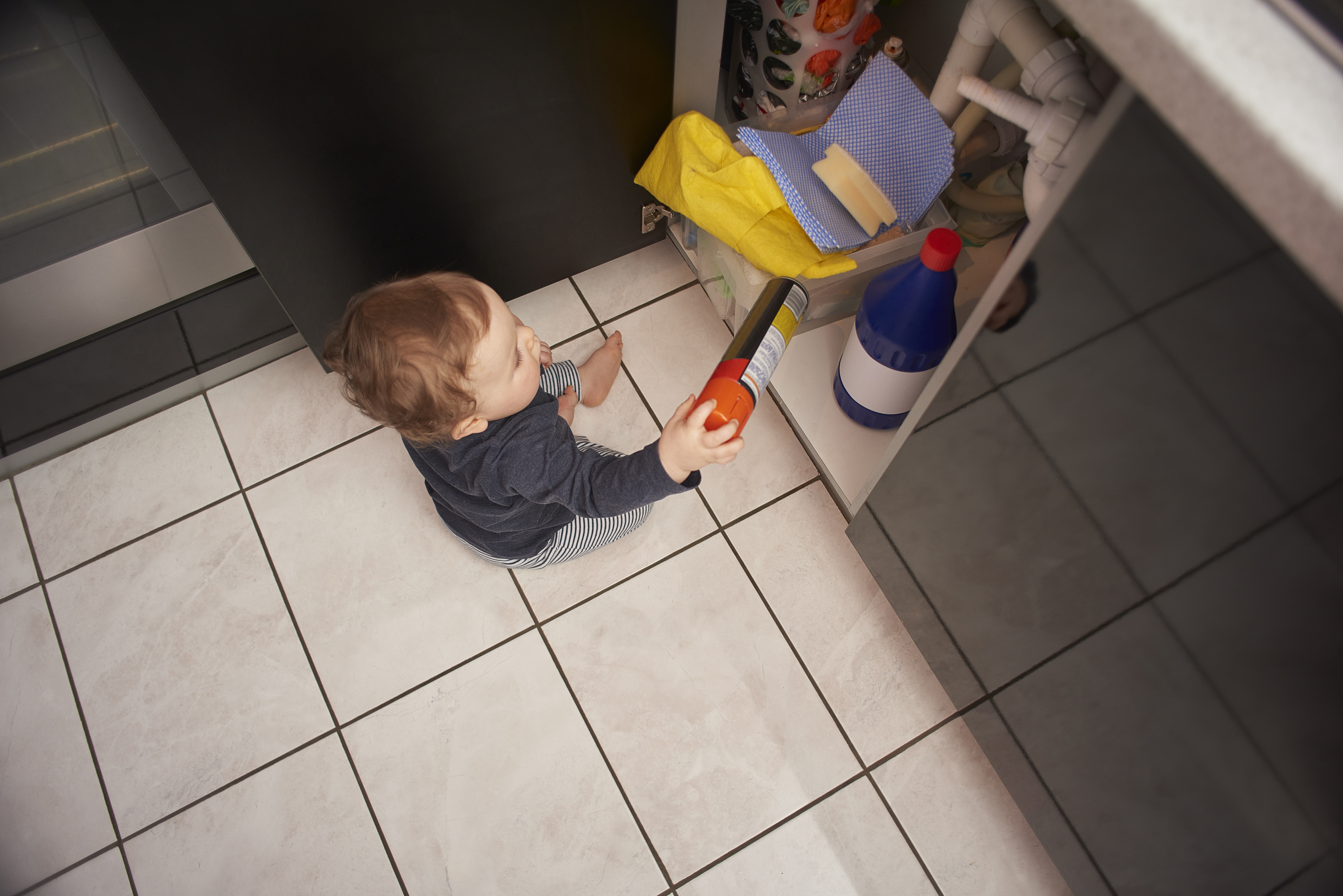 Baby Bleach Kitchen Danger