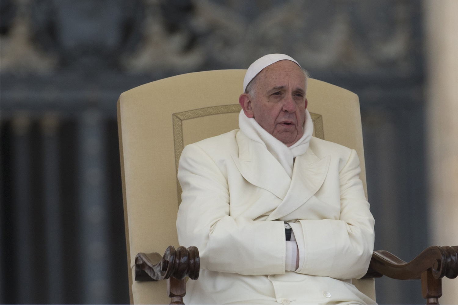 APTOPIX Vatican Cold Pope