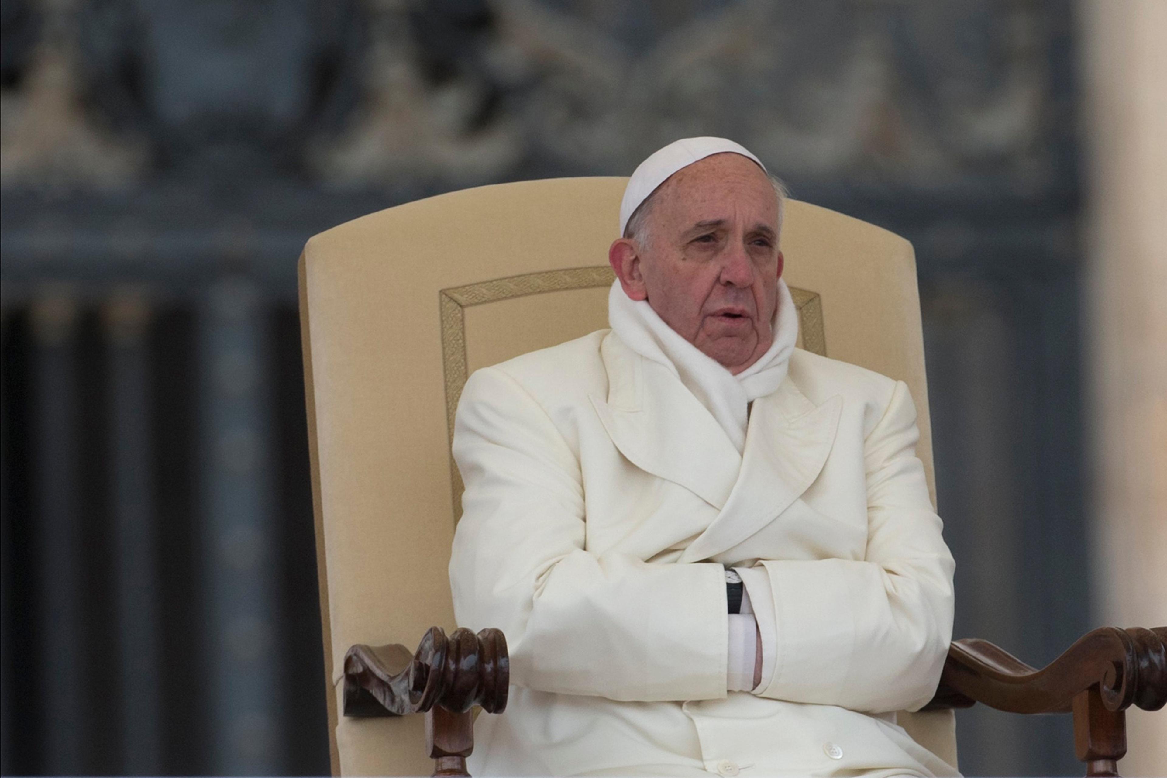APTOPIX Vatican Cold Pope