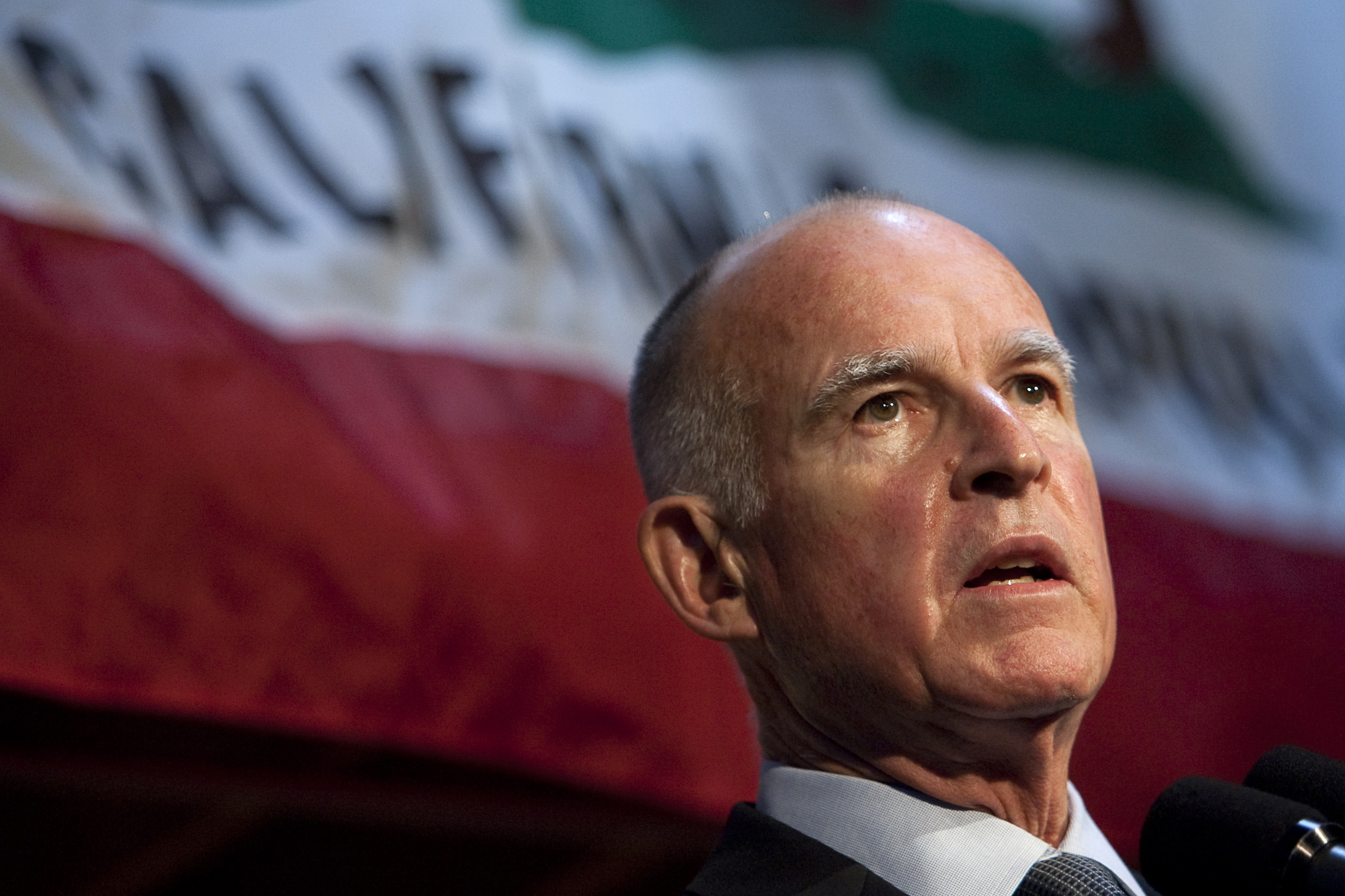 Jerry Brown Holds News Conference Day After Election