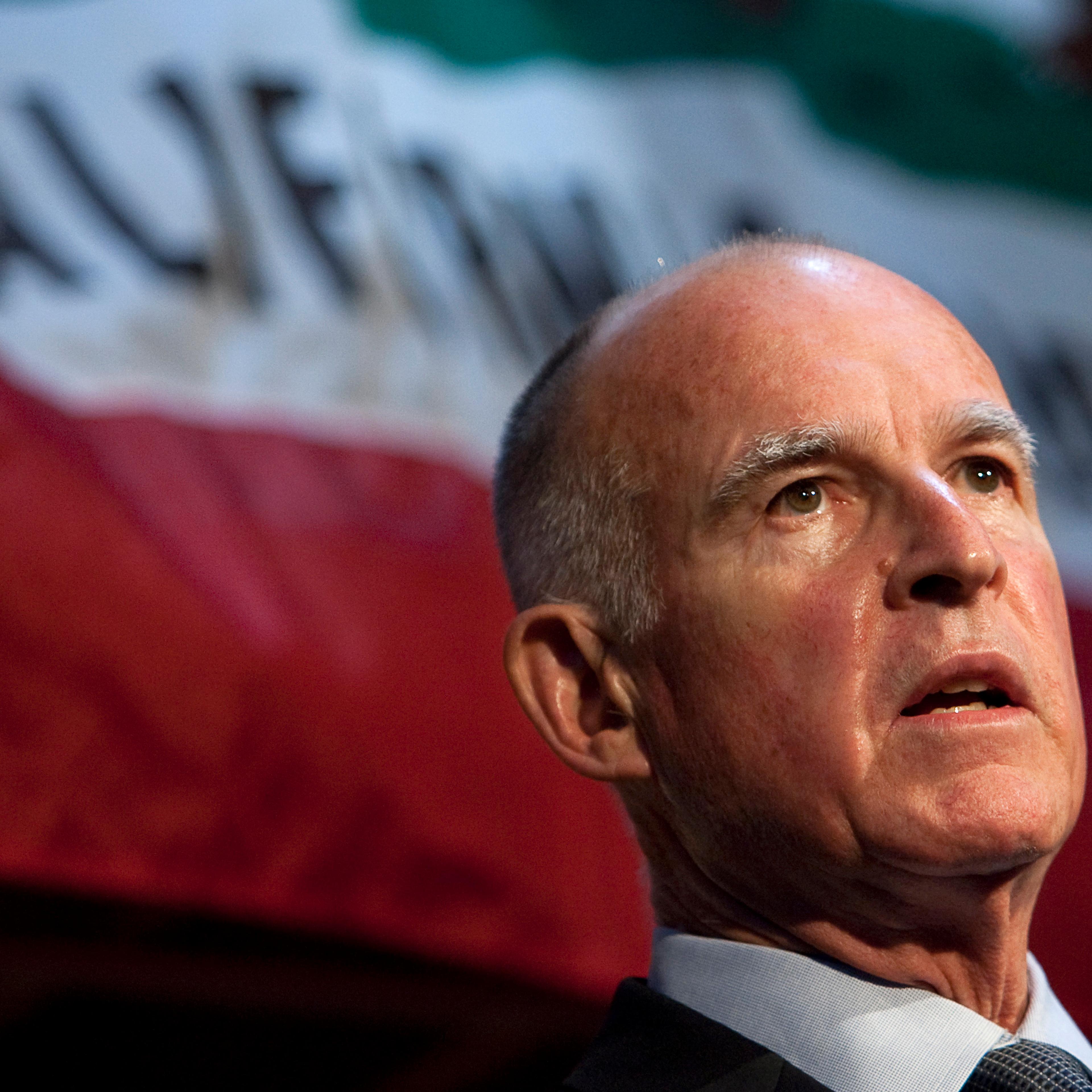 Jerry Brown Holds News Conference Day After Election