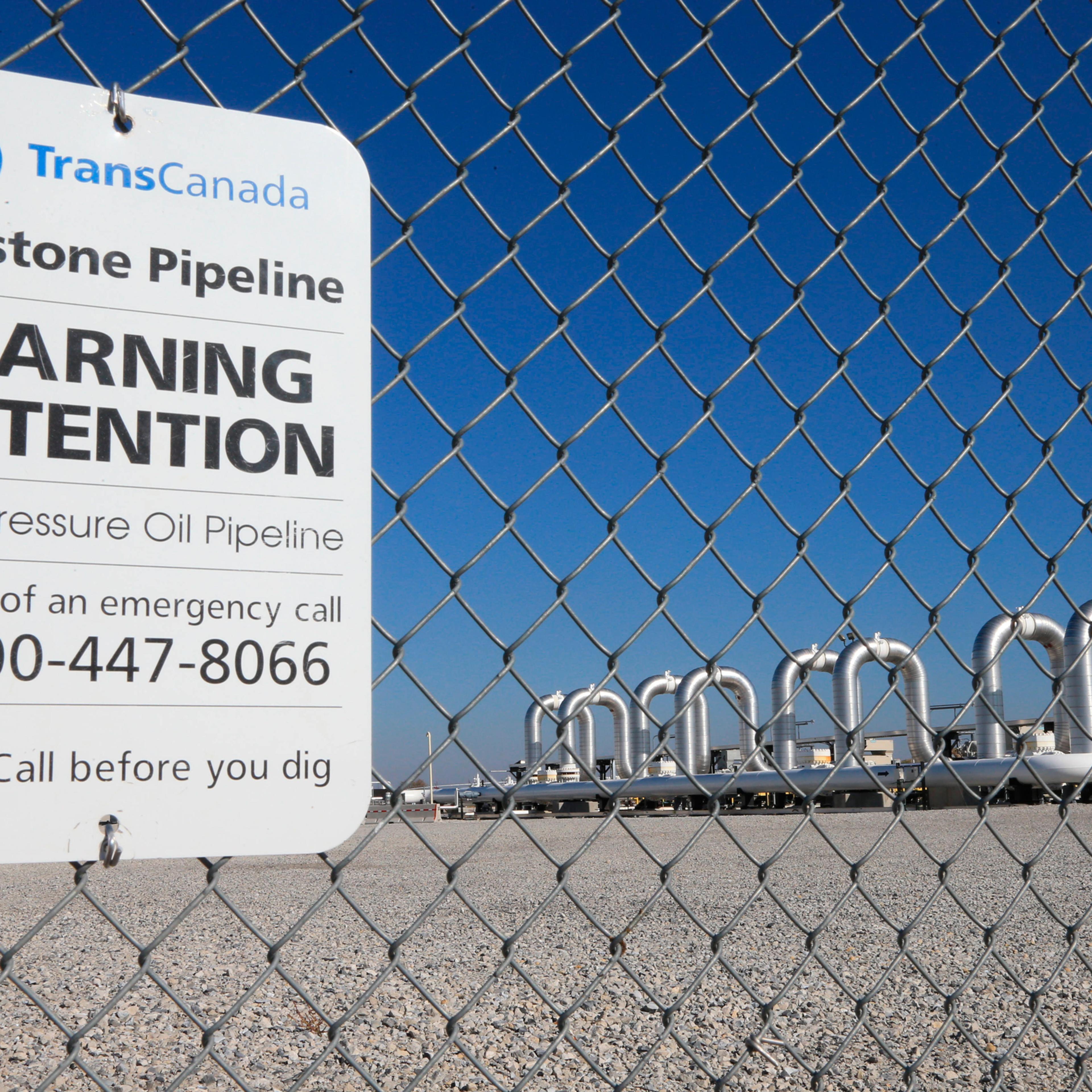FILE - In this Nov. 3, 2015, file photo, the Keystone Steele City pumping station, into which the planned Keystone XL pipeline was to connect to, is seen in Steele City, Neb. President Barack Obama's decision in November to deny a federal permit for the