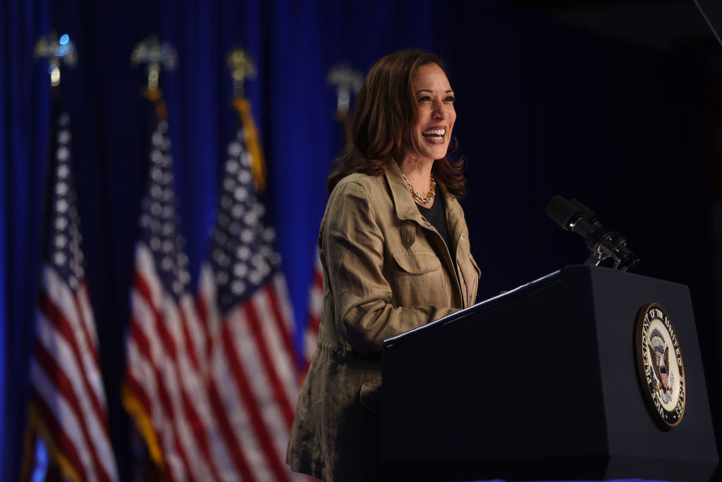 Democratic Presidential Candidate Kamala Harris Campaigns In Douglas, Arizona