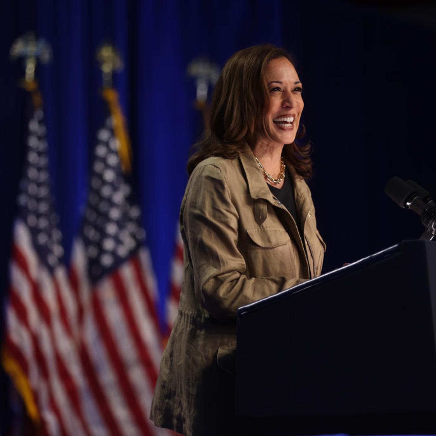 Democratic Presidential Candidate Kamala Harris Campaigns In Douglas, Arizona