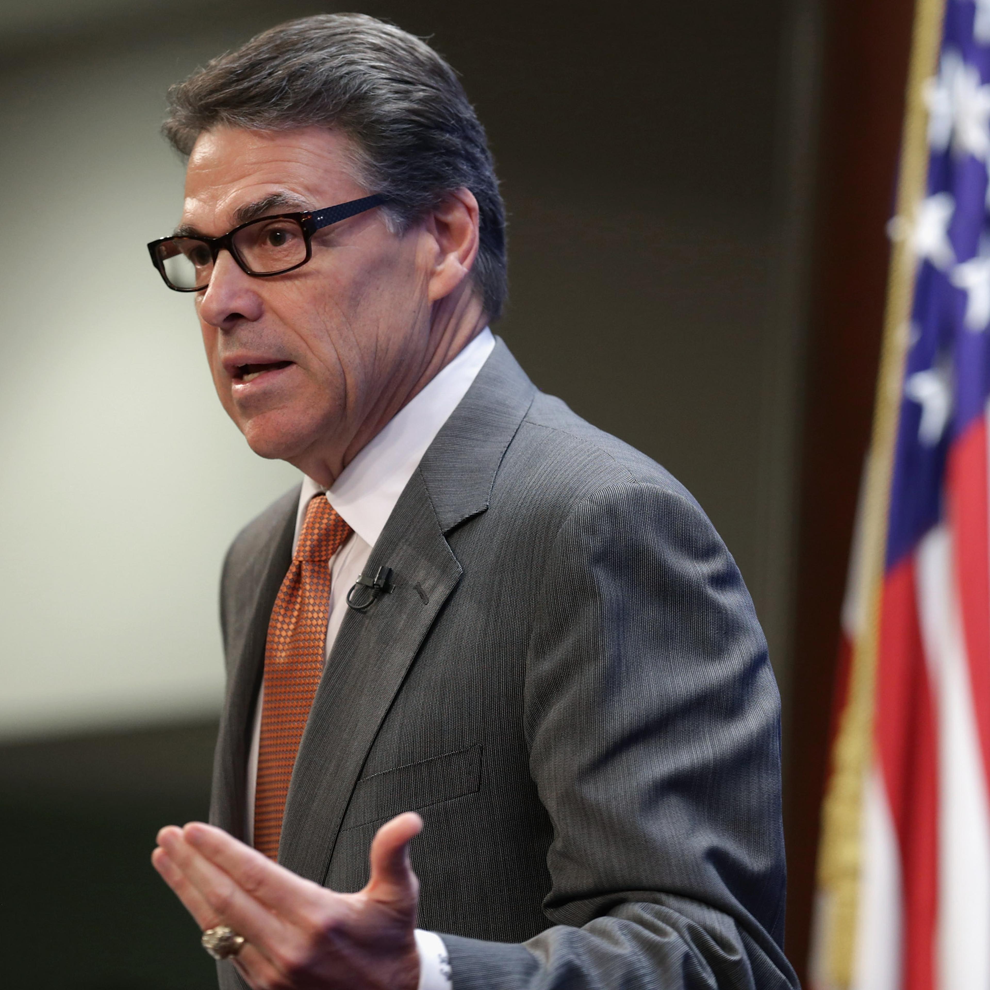 Rick Perry Discusses Immigration And Border Crisis In Washington DC