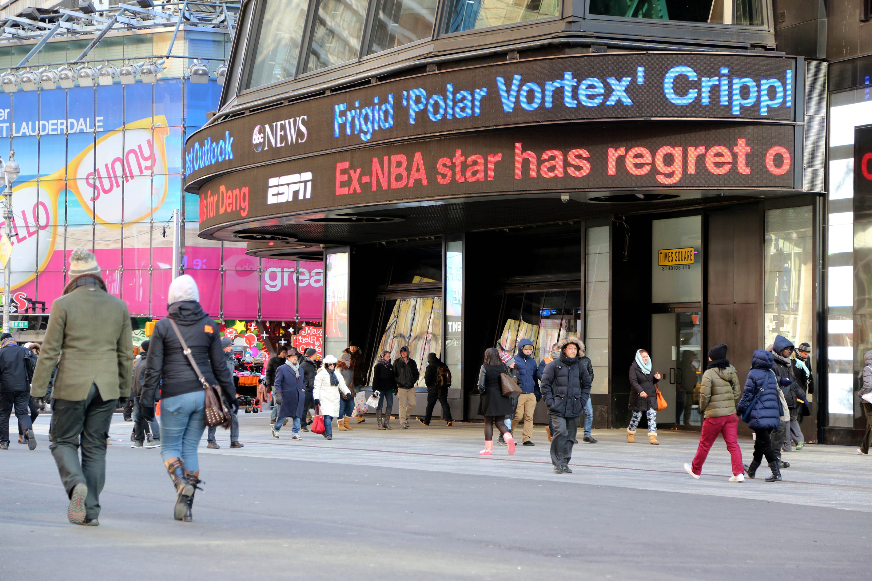 Polar Vortex drops over United States and Canada