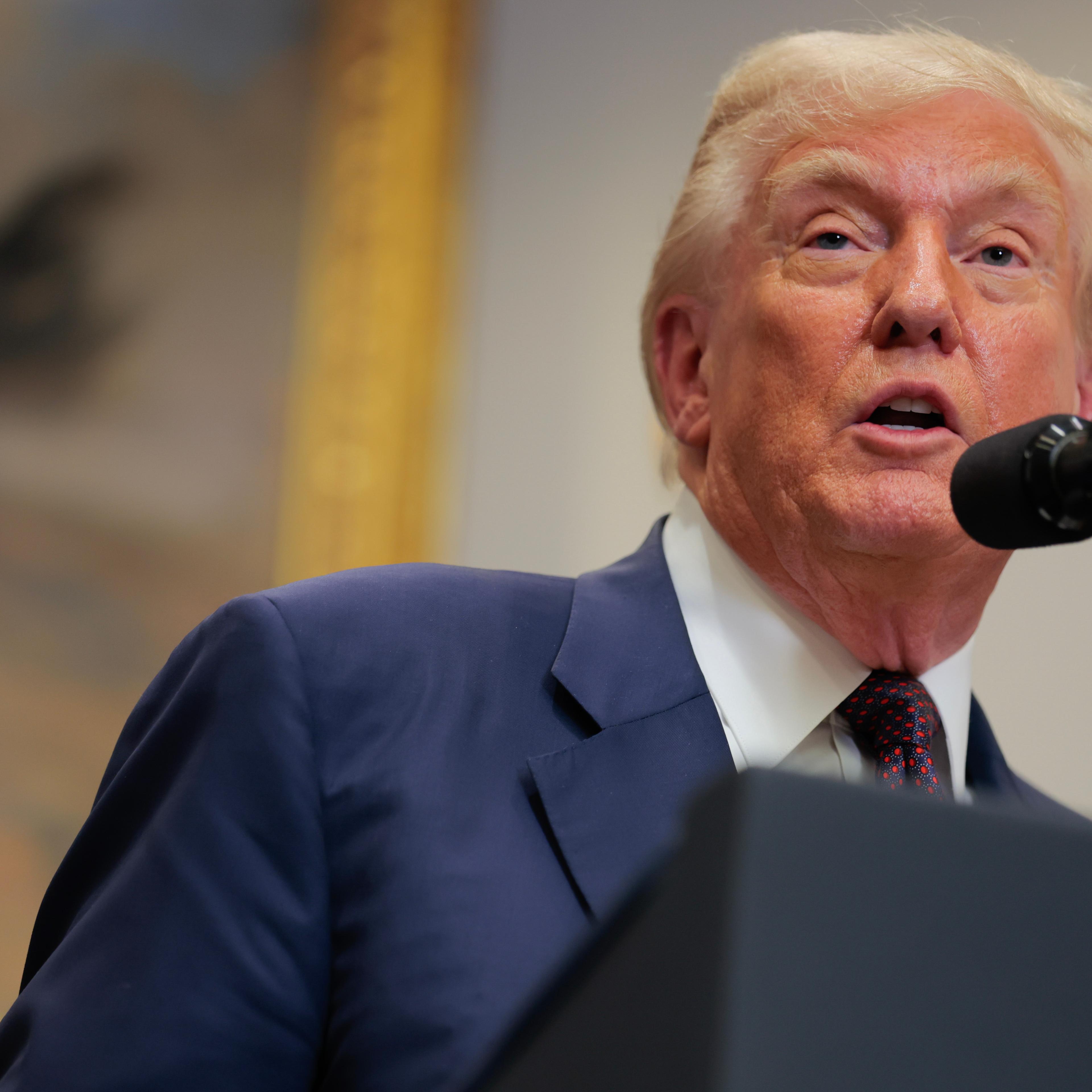 President Trump Signs Executive Order In White House's Roosevelt Room