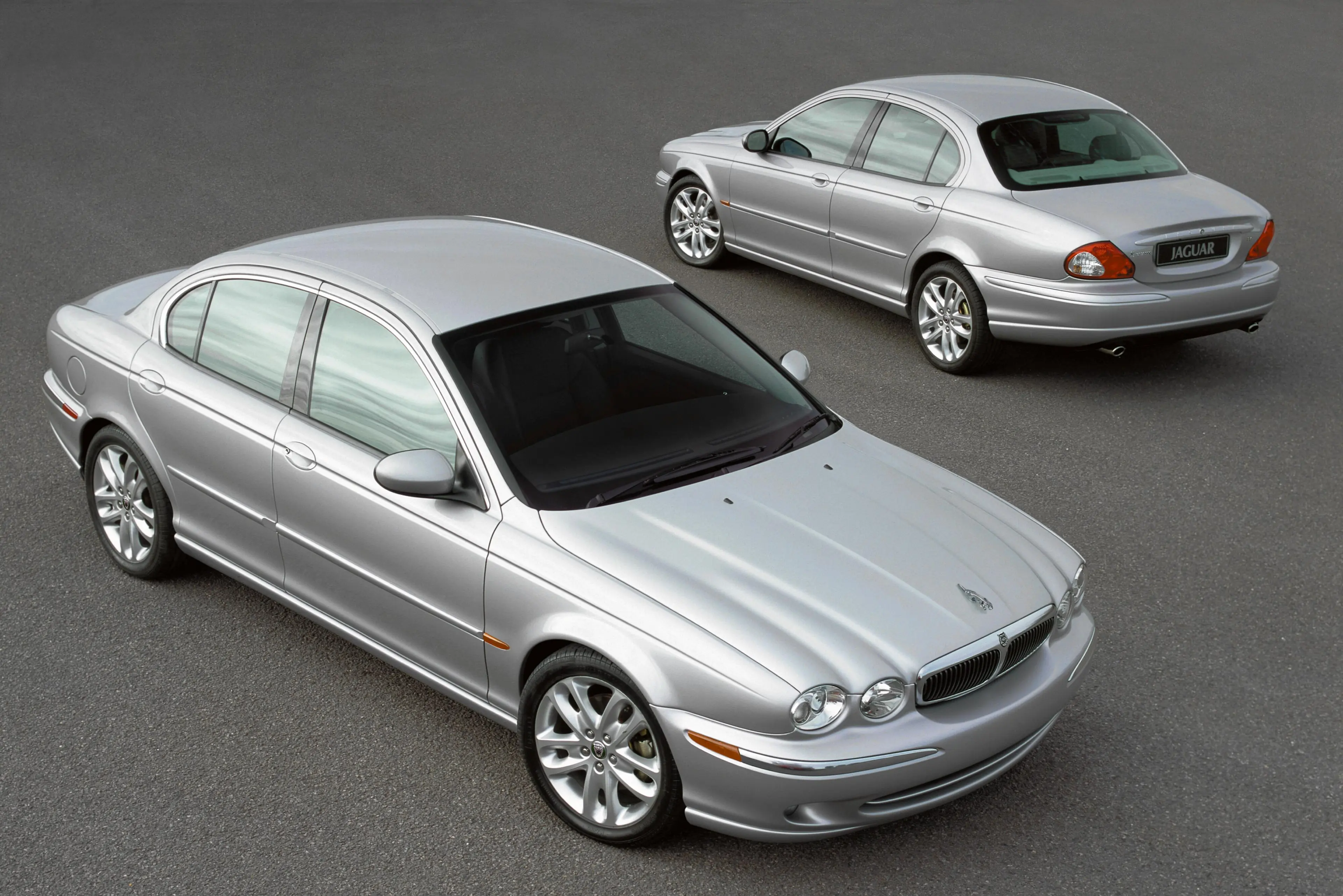 381414 02: Ford Motor Co.''s Jaguar division has announced that the new entry level sedan, commonly known as the "Baby Jag," will be named the X-Type. The various models seen in this publicity photograph will go on sale later in 2001. (Photo courtesy of