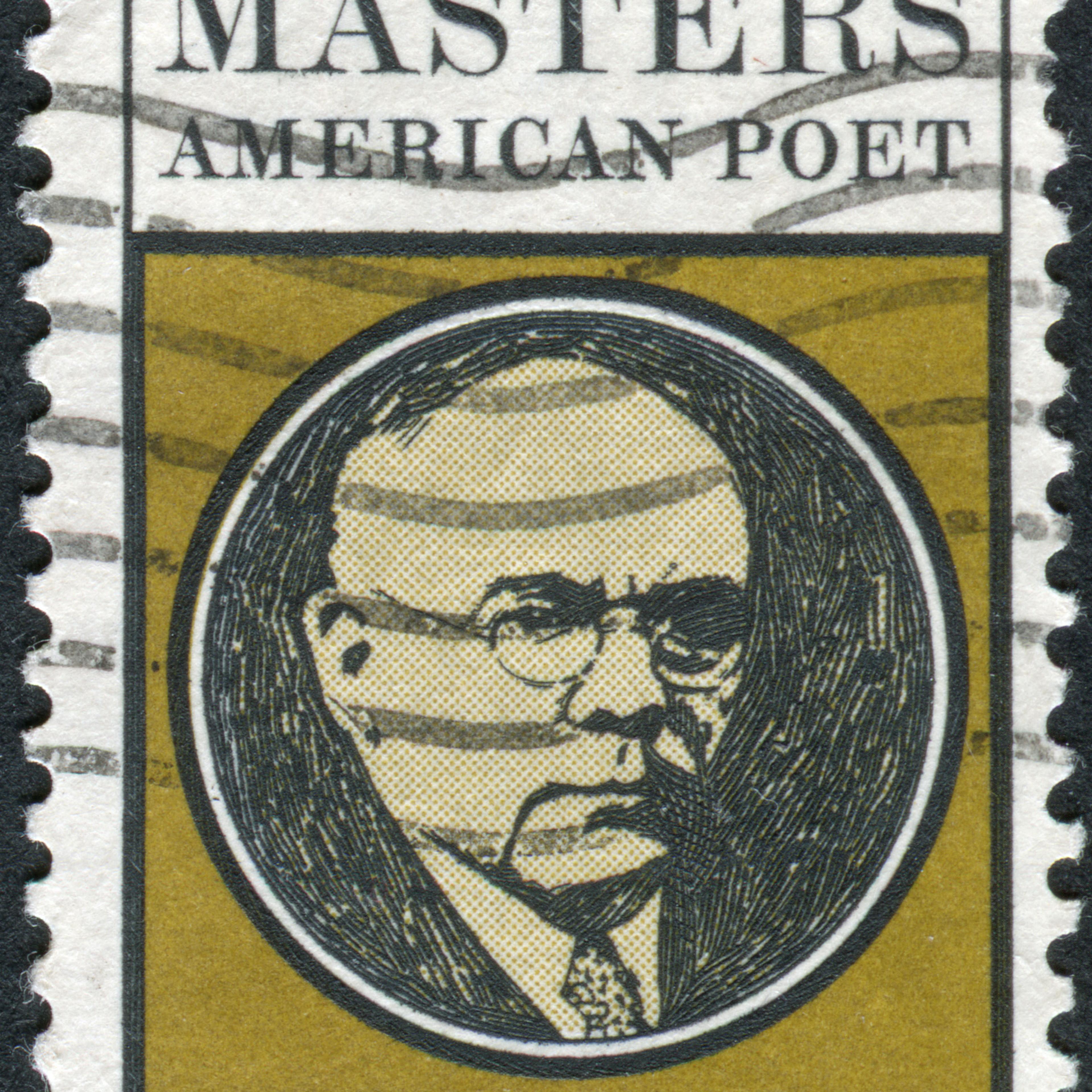 USA - CIRCA 1970: A postage stamp printed in USA, shows Edgar Lee Masters (1869-1950), Poet, circa 1970