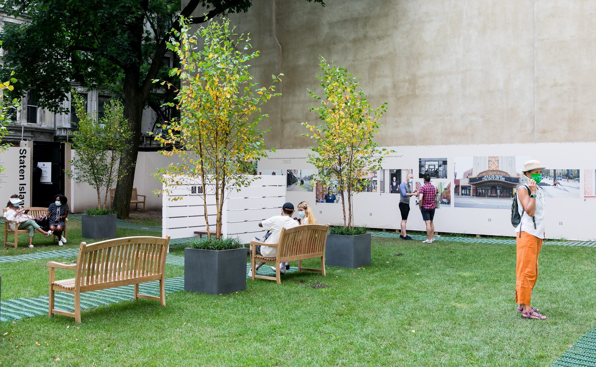 Hope Wanted, a free outdoor exhibition which documents the experiences of New Yorkers across the five boroughs during the height of the COVID-19 pandemic, opened to the public on Aug. 14