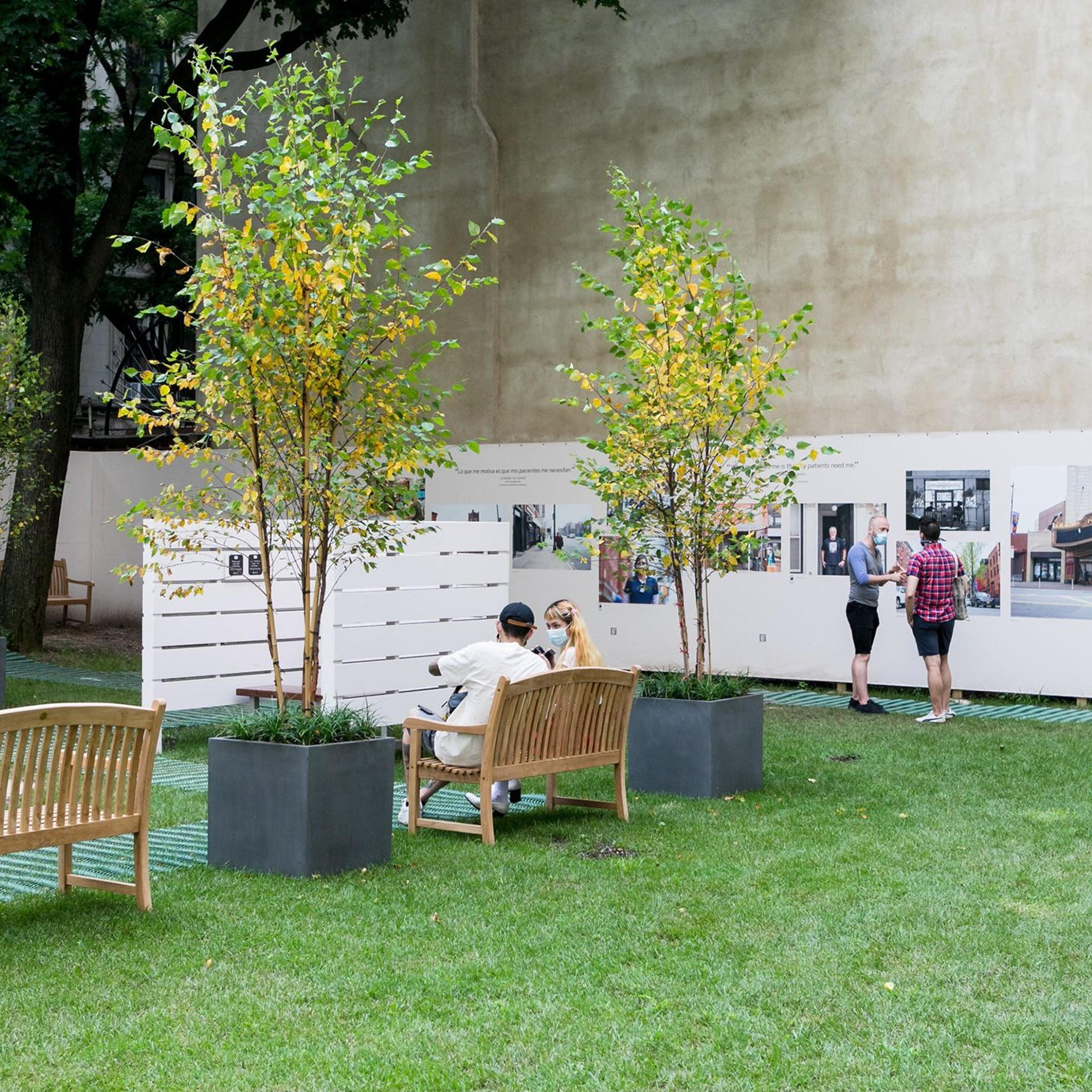 Hope Wanted, a free outdoor exhibition which documents the experiences of New Yorkers across the five boroughs during the height of the COVID-19 pandemic, opened to the public on Aug. 14