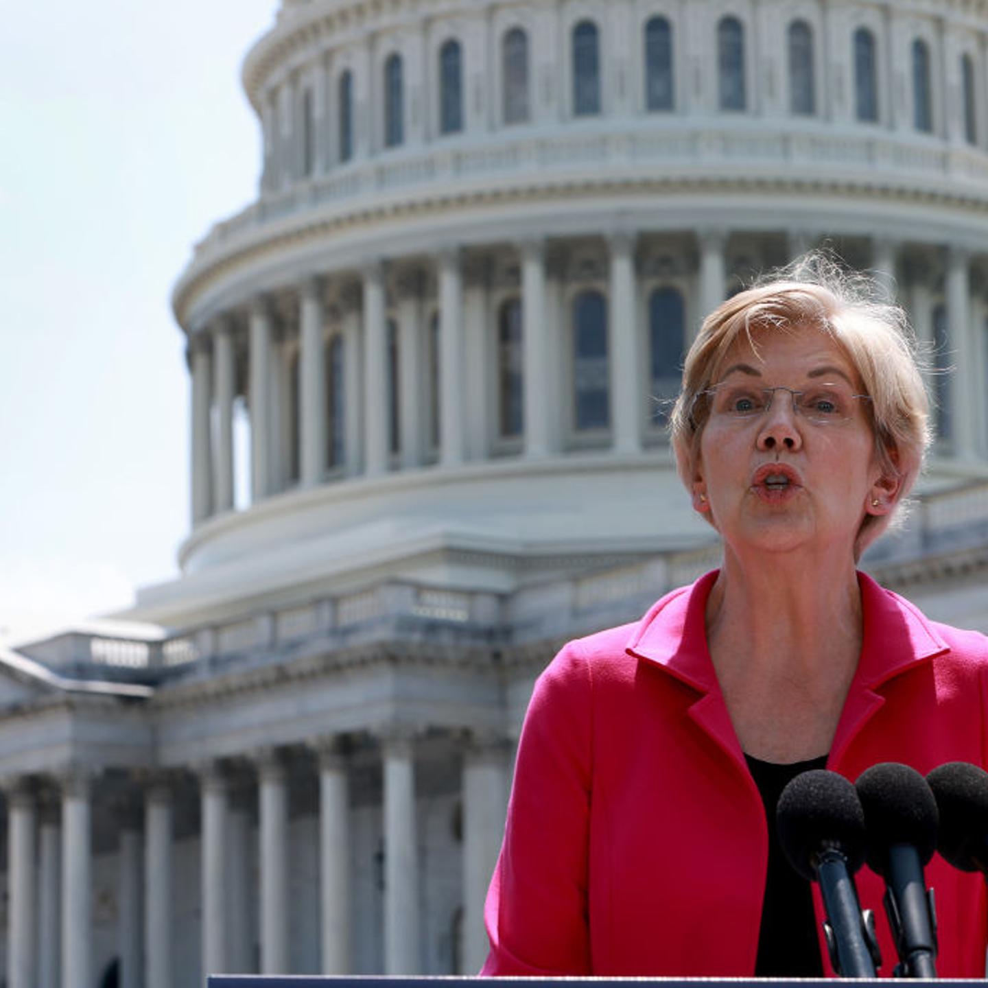 Senators Warren And Murray Hold News Conference On Abortion Rights
