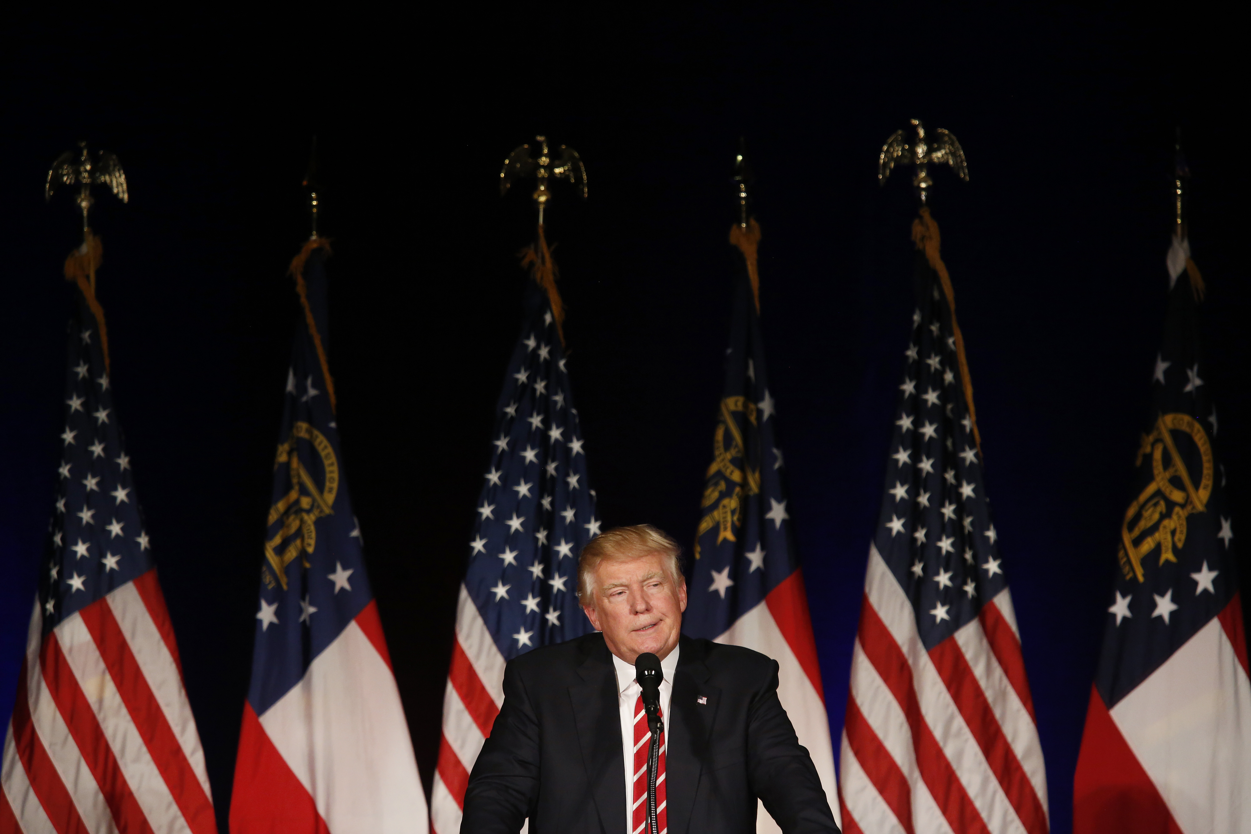 Presumptive Republican Presidential Nominee Donald Trump Holds Atlanta Campaign Rally