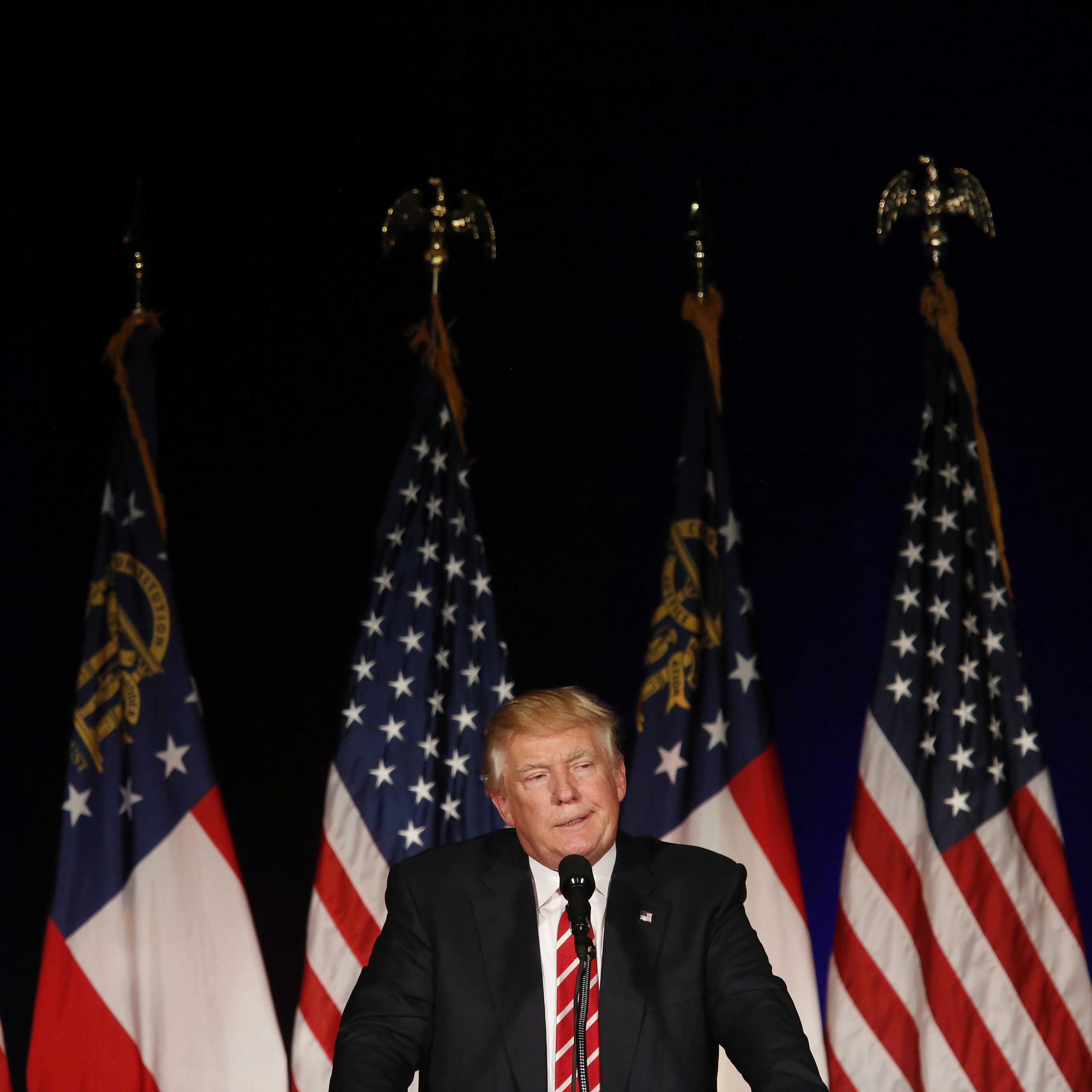 Presumptive Republican Presidential Nominee Donald Trump Holds Atlanta Campaign Rally