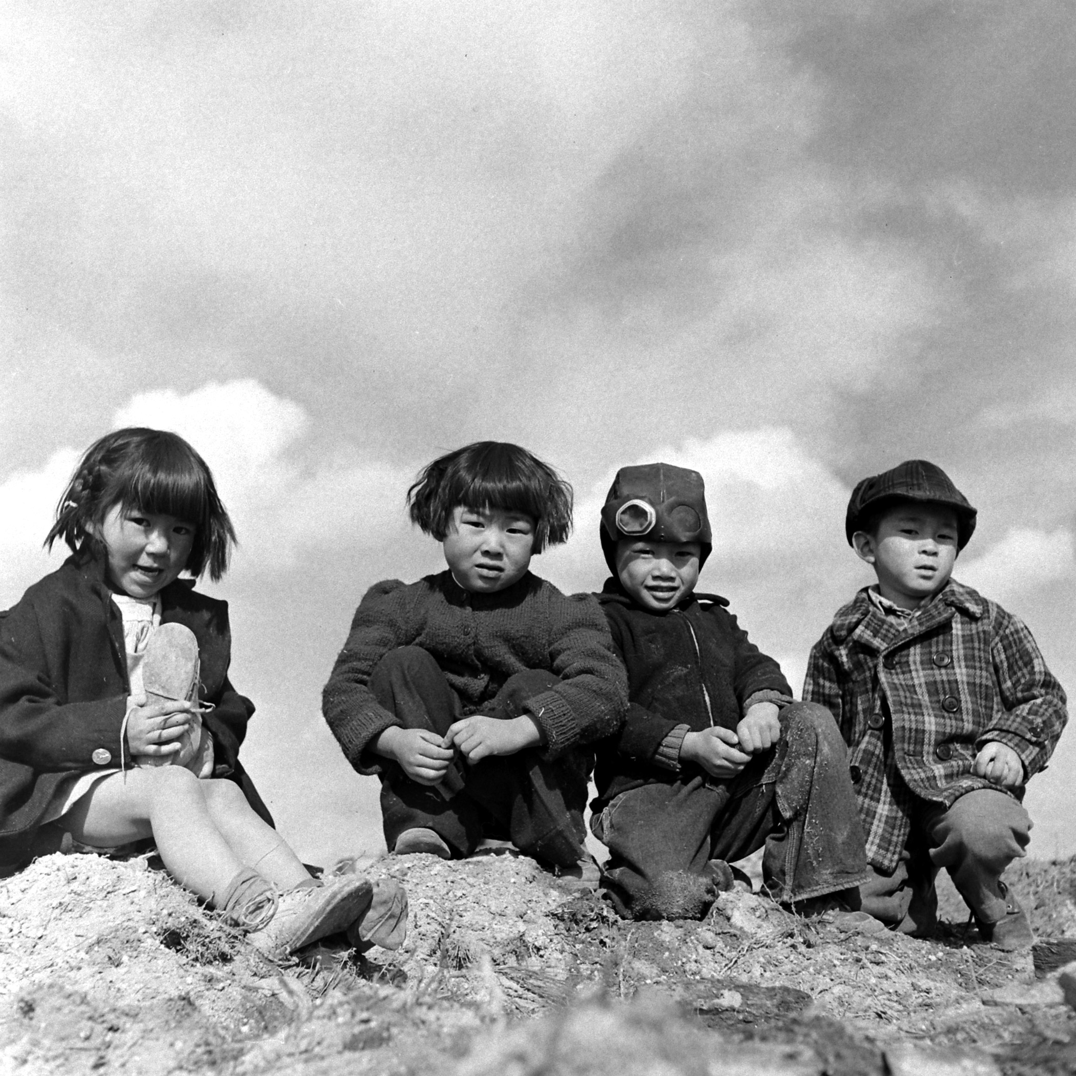 Japanese Americans at the Tule Lake segregation center in 1944.