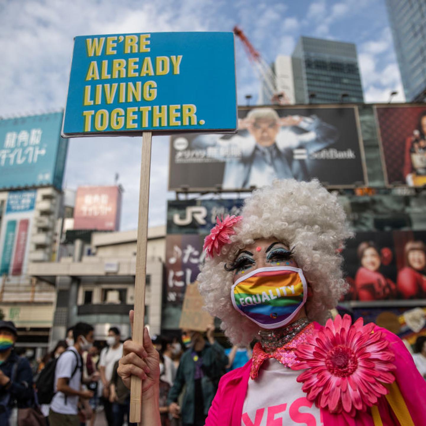 People Stage Rally Calling For LGBTQ Anti-Discrimination Legislation