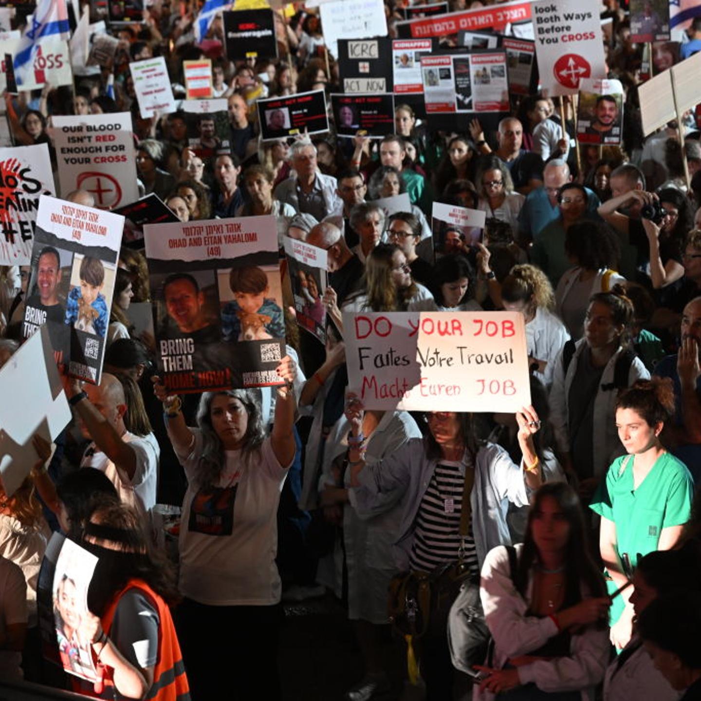 Israel Protest ICRC