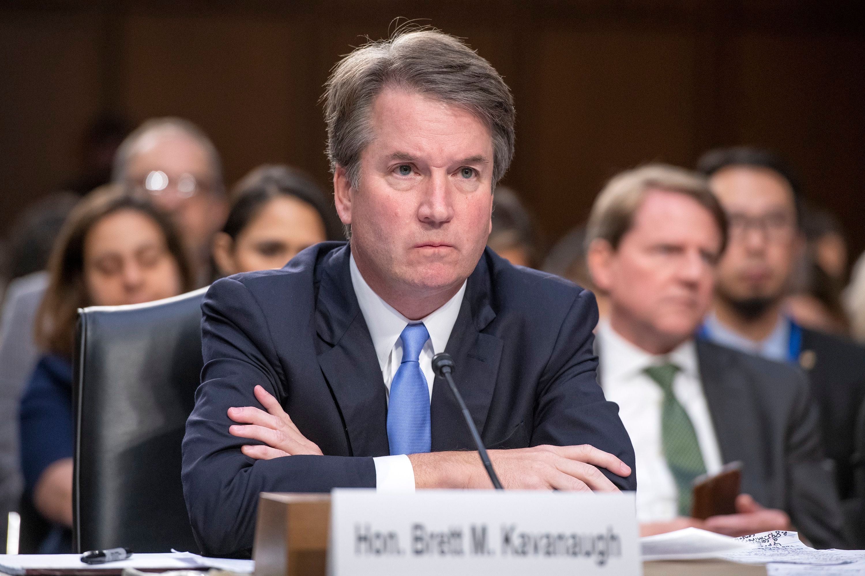 Brett Kavanaugh at his confirmation hearing
