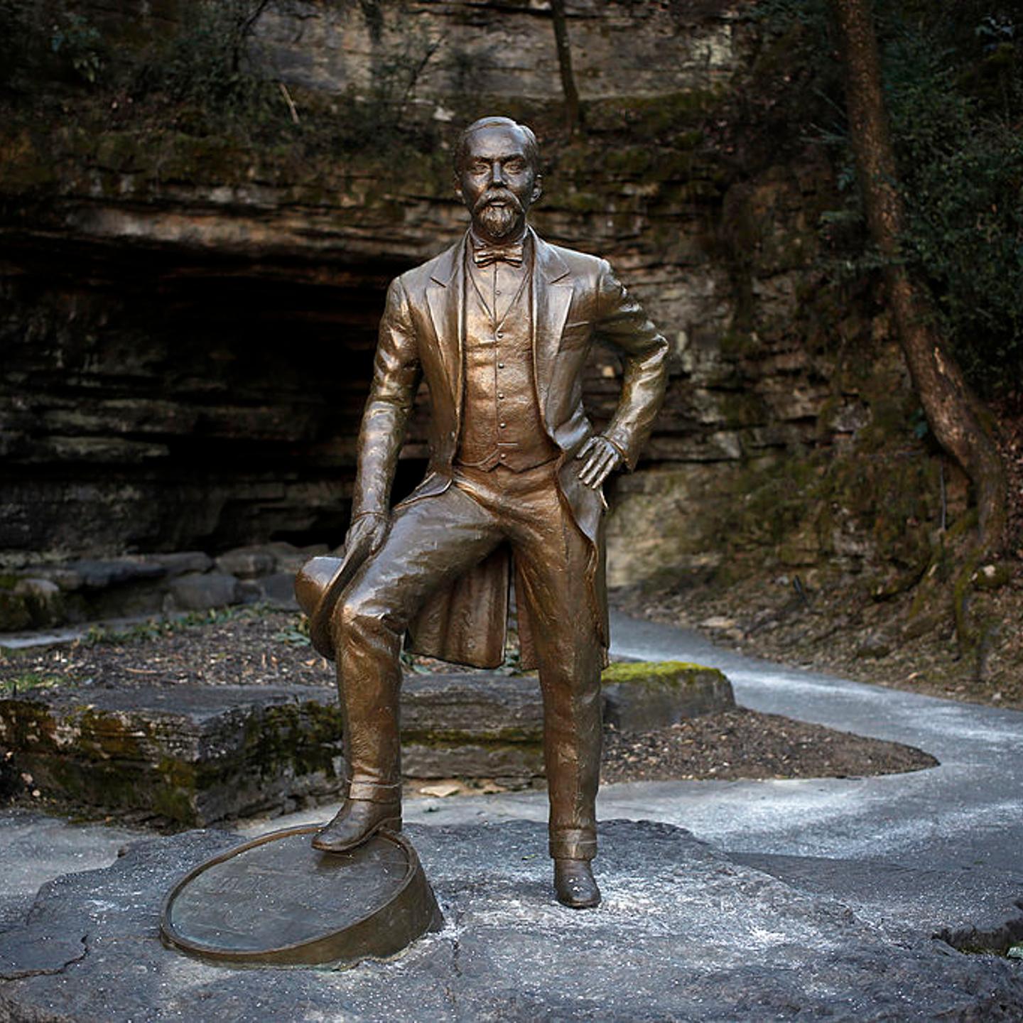 A statue of Jack Daniel