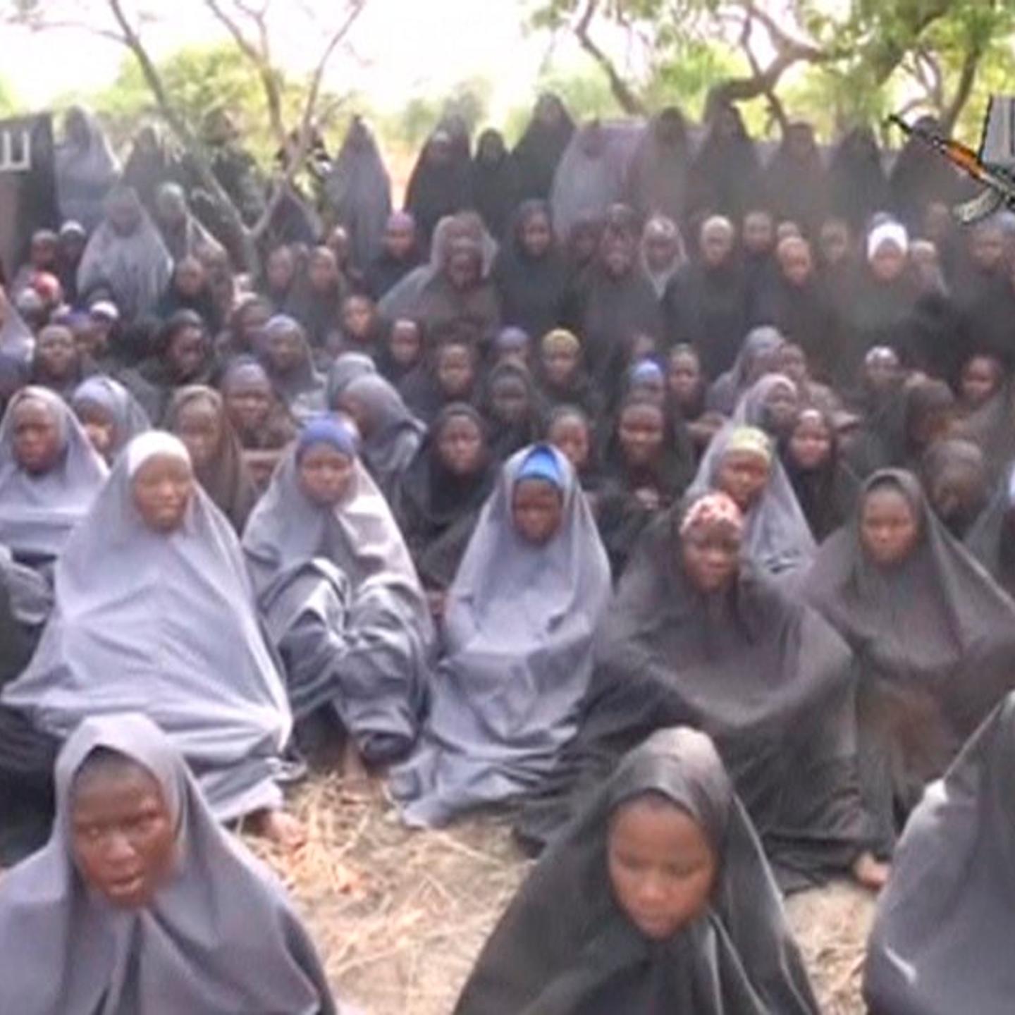 Kidnapped schoolgirls are seen at an unknown location in this still image taken from an undated video released by Nigerian Islamist rebel group Boko Haram.