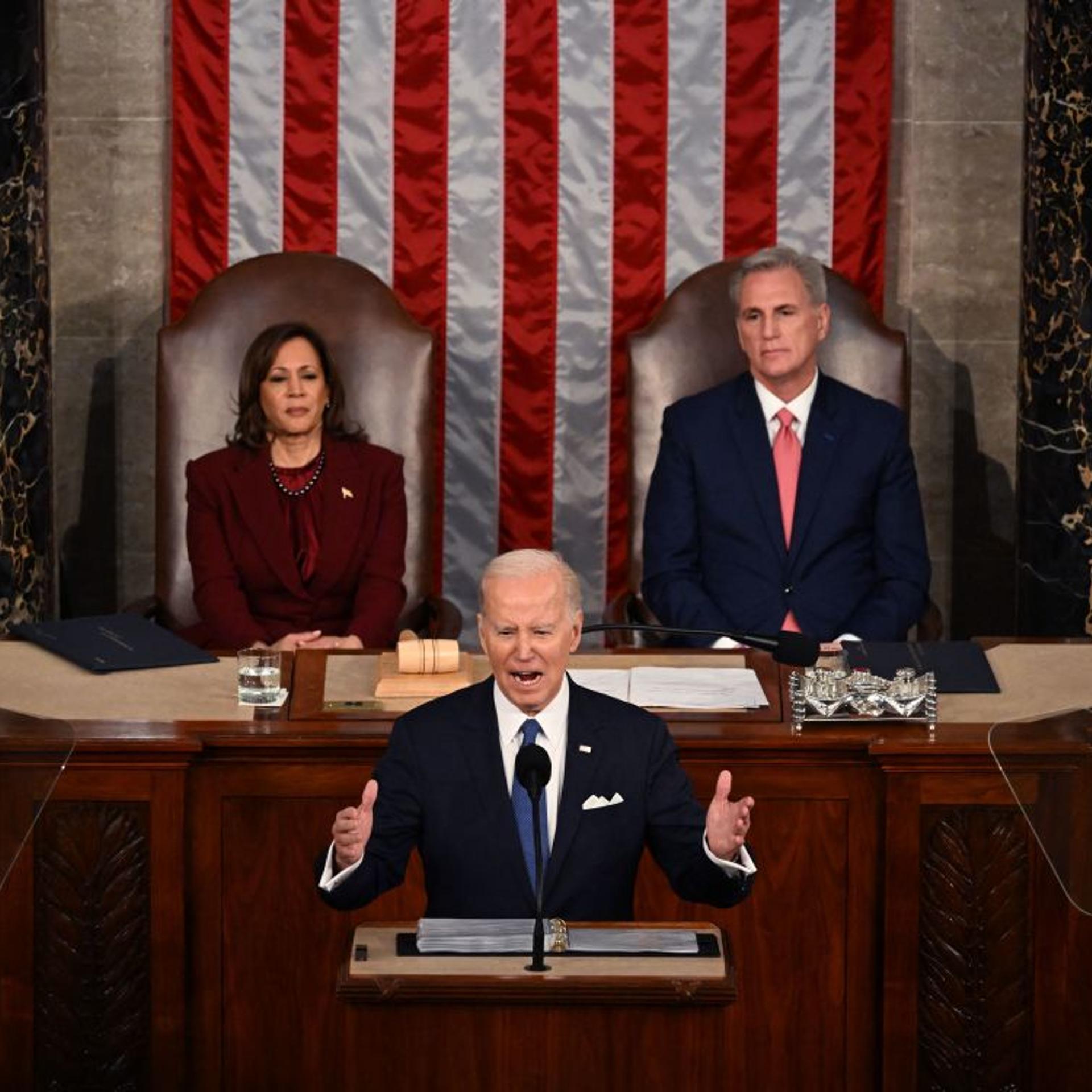 TOPSHOT-US-POLITICS-BIDEN-STATE OF THE UNION