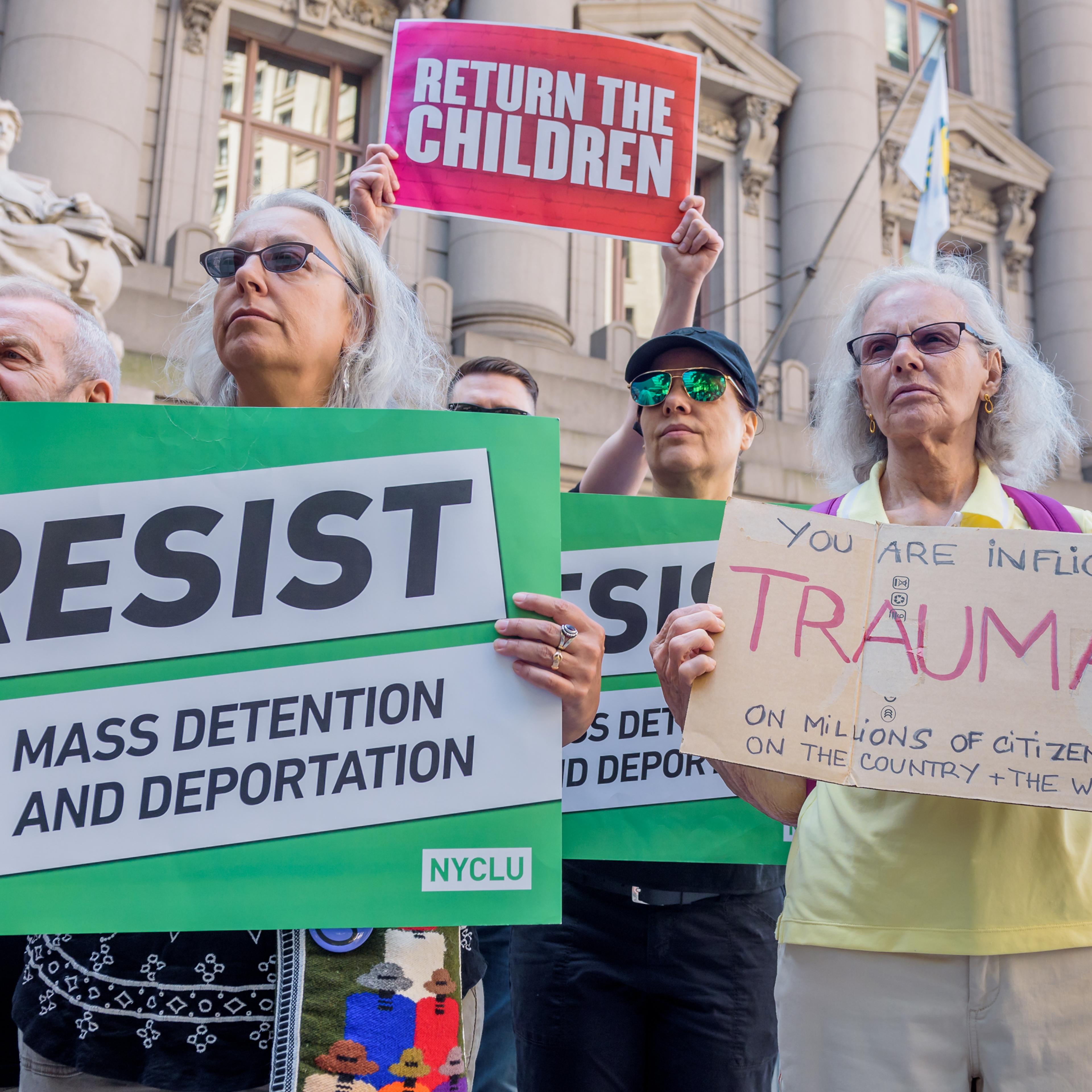 Immigration advocates seeking to Abolish ICE gathered