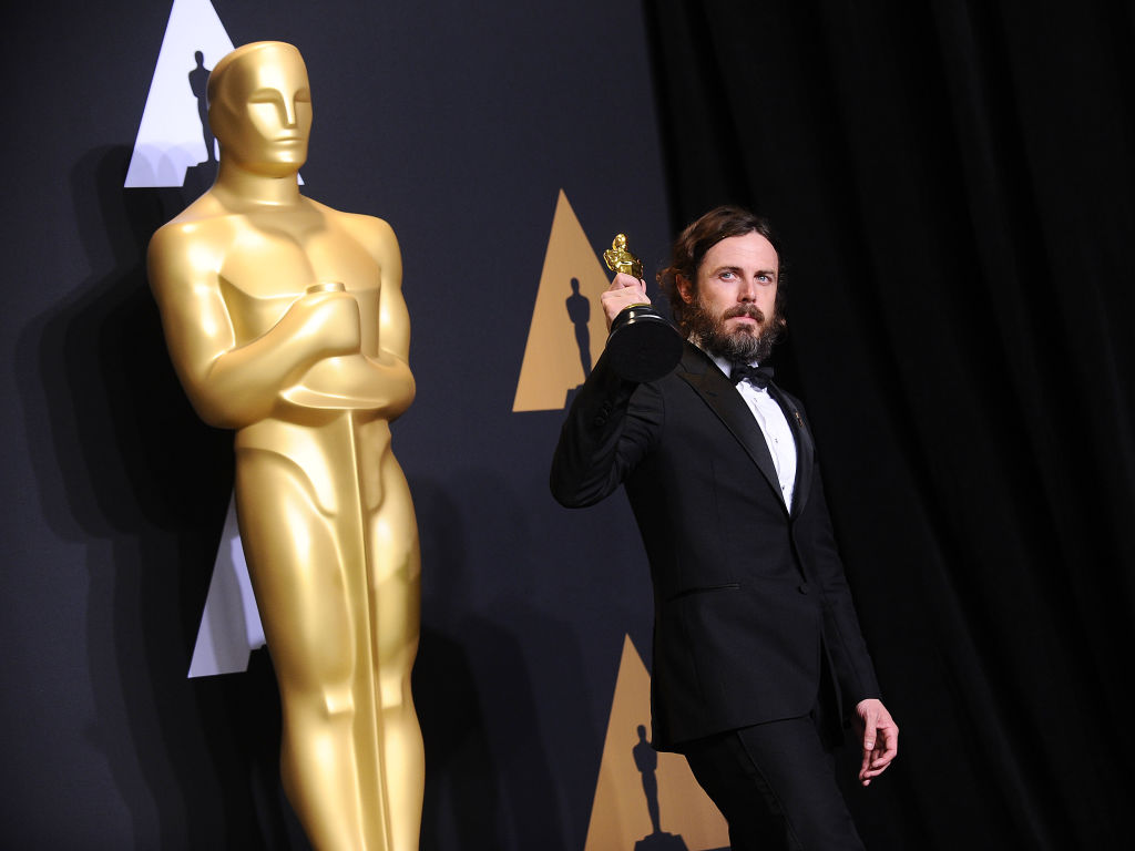 Actor Casey Affleck poses in the press room at the 89th annual Academy Awards at Hollywood &amp; Highland Center on Feb. 26, 2017 in Hollywood, California.