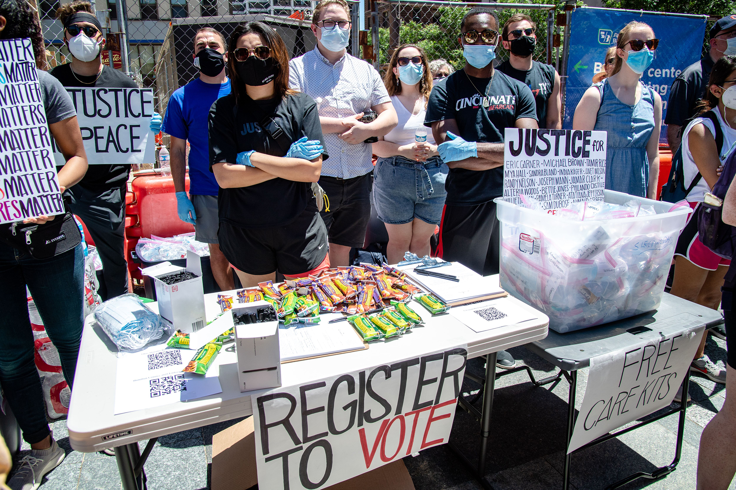 Black Lives Matter protests, Cincinnati, USA - 07 Jun 2020