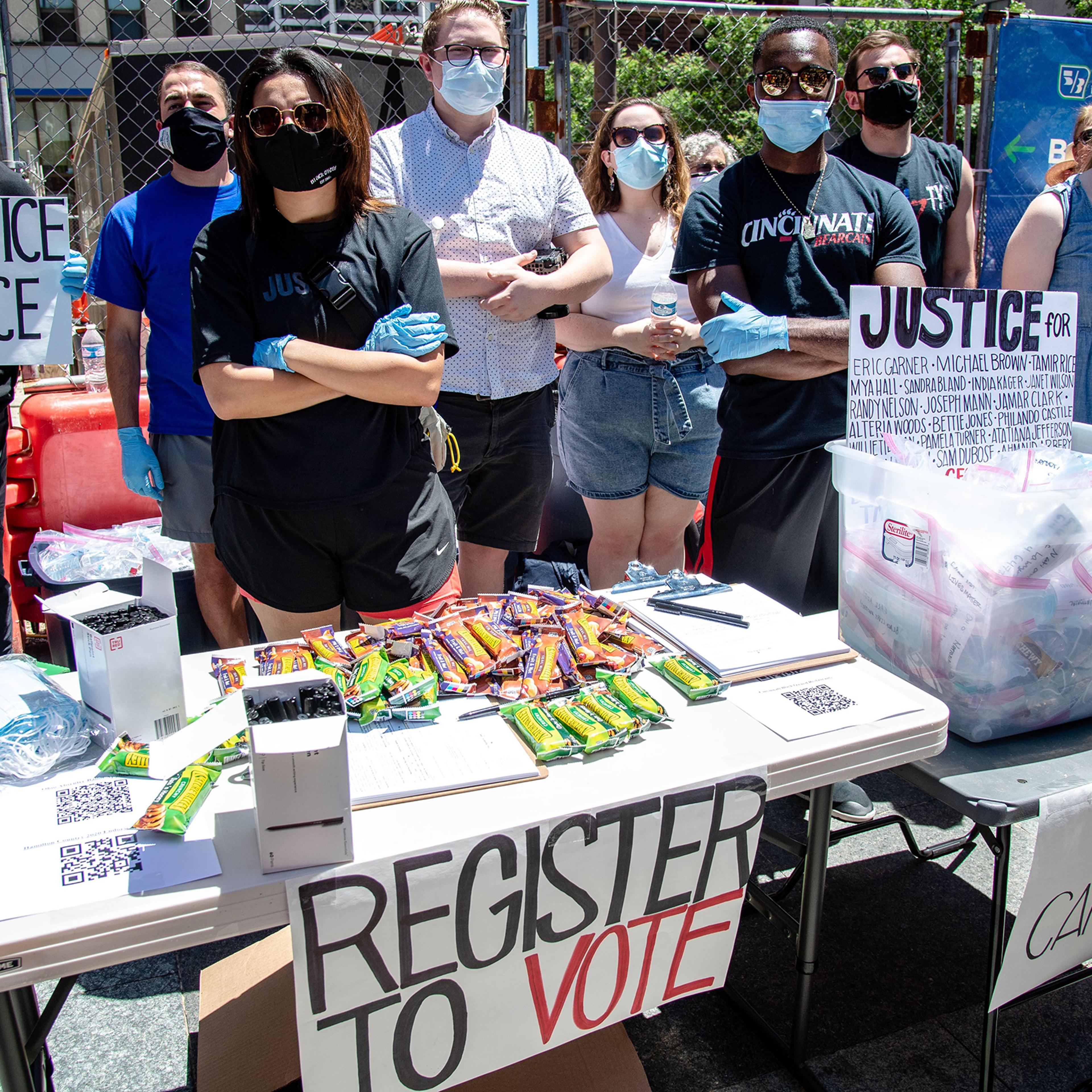 Black Lives Matter protests, Cincinnati, USA - 07 Jun 2020