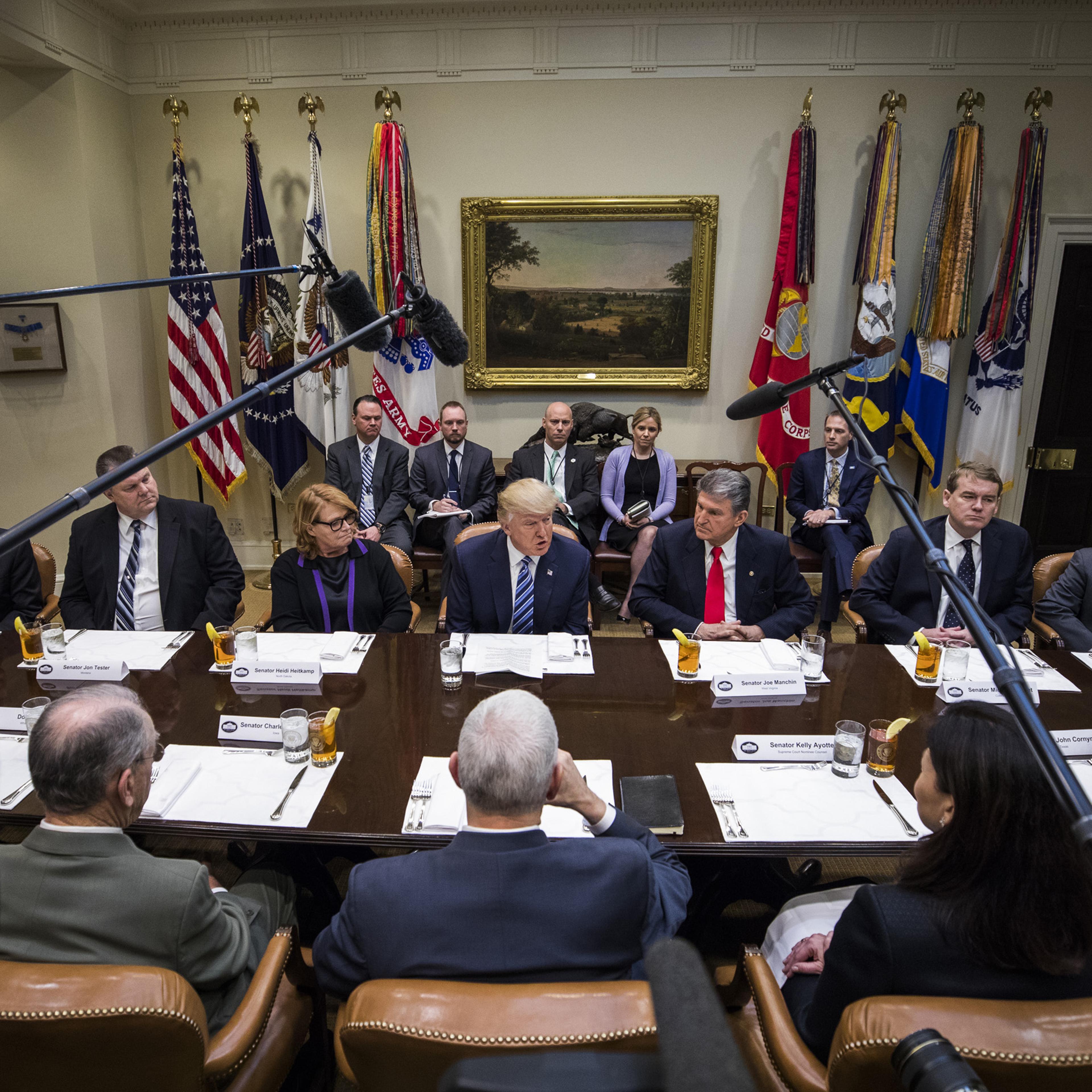 President Trump Meets With Senators To Discuss His Supreme Court Nominee Neil Gorsuch