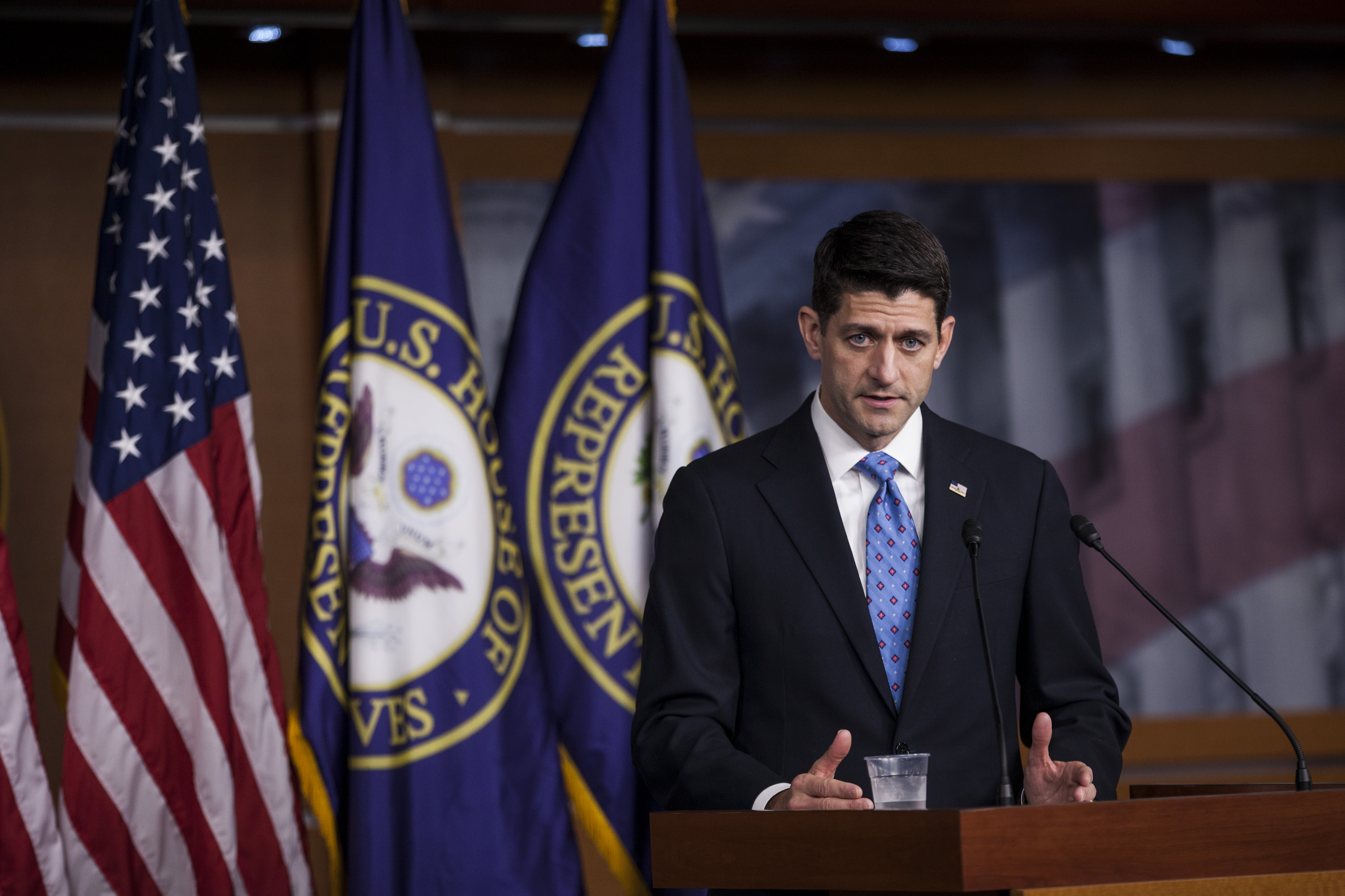 House Speaker Paul Ryan Holds Weekly News Conference