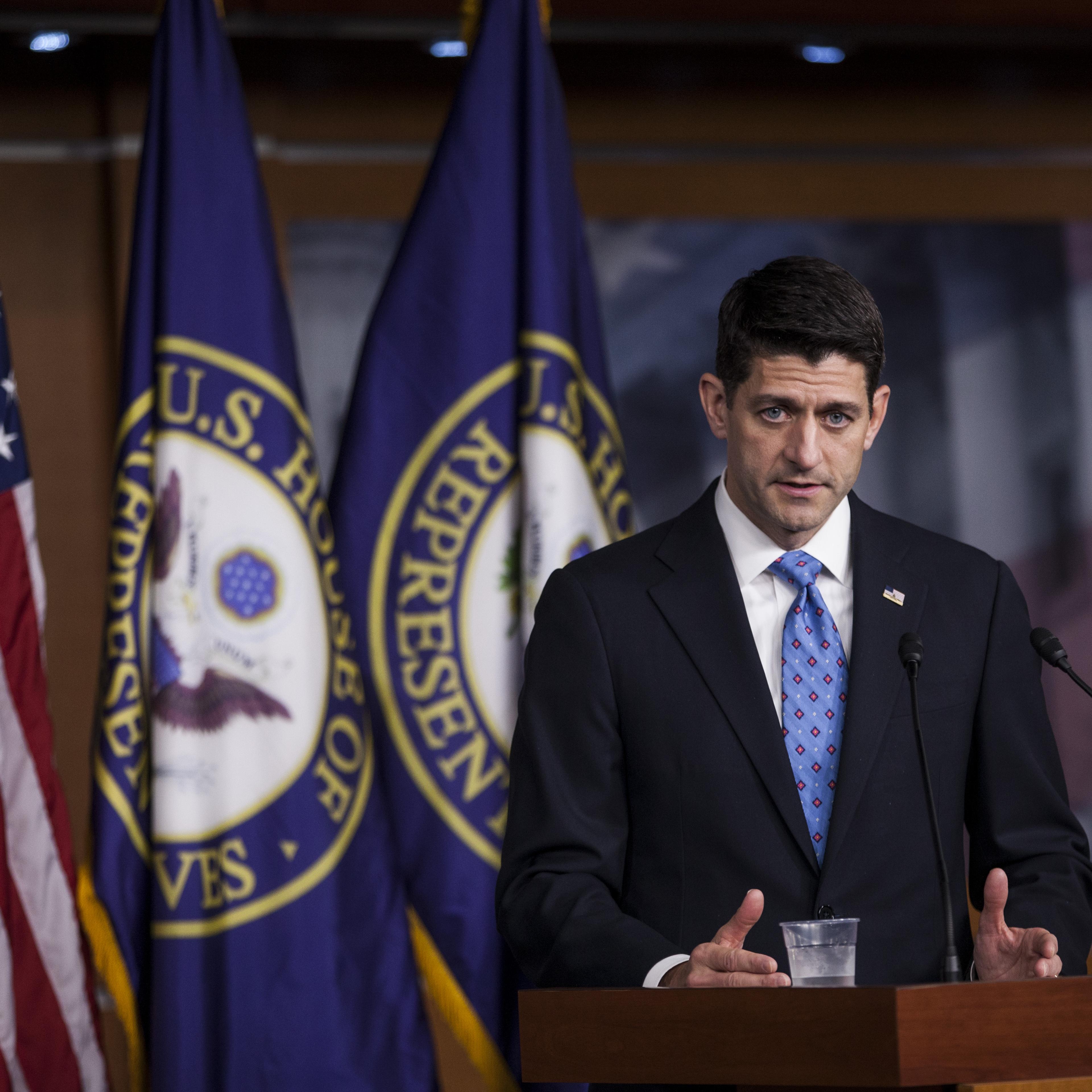 House Speaker Paul Ryan Holds Weekly News Conference
