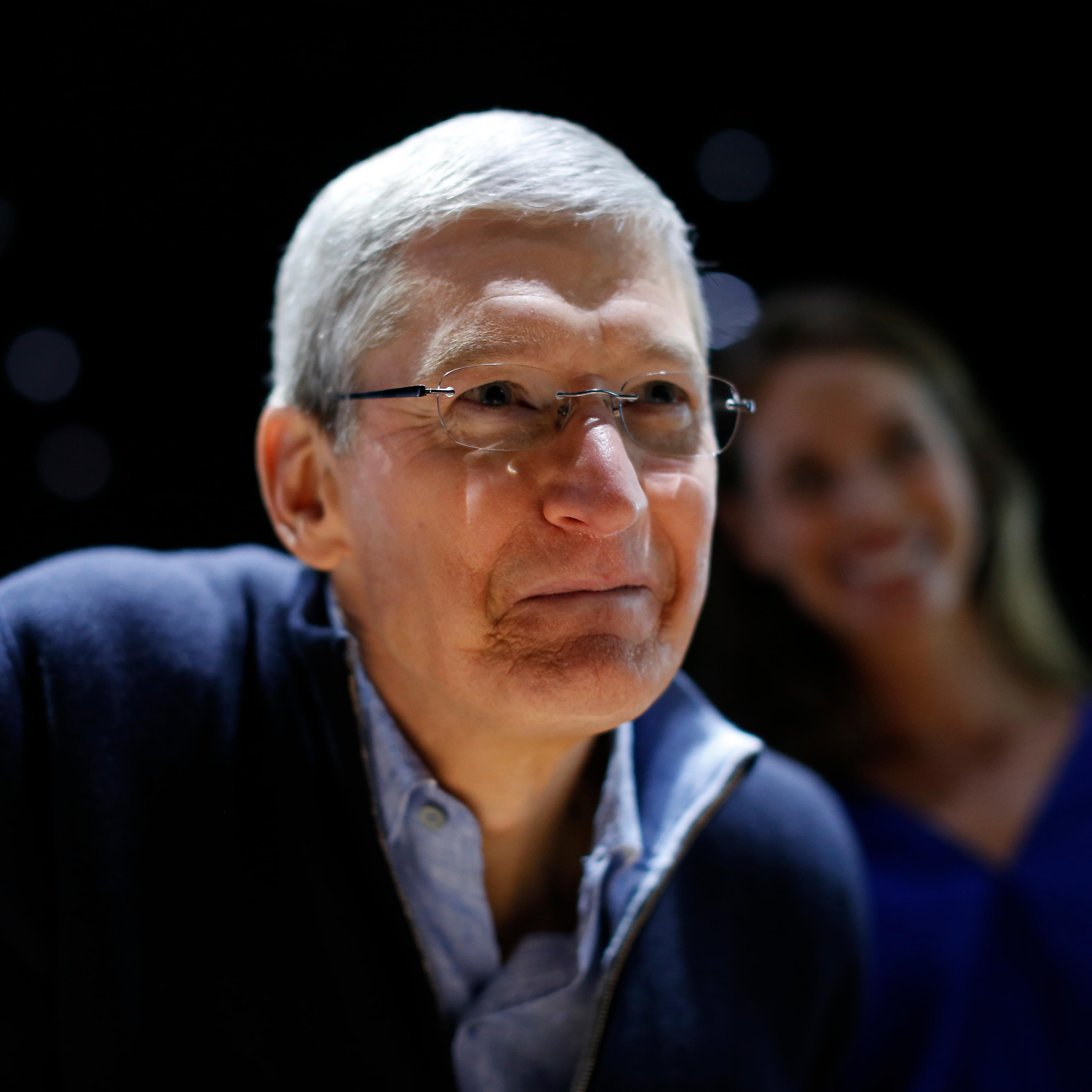 Apple CEO Tim Cook attends an Apple special event at the Yerba Buena Center for the Arts in San Francisco, on March 9, 2015