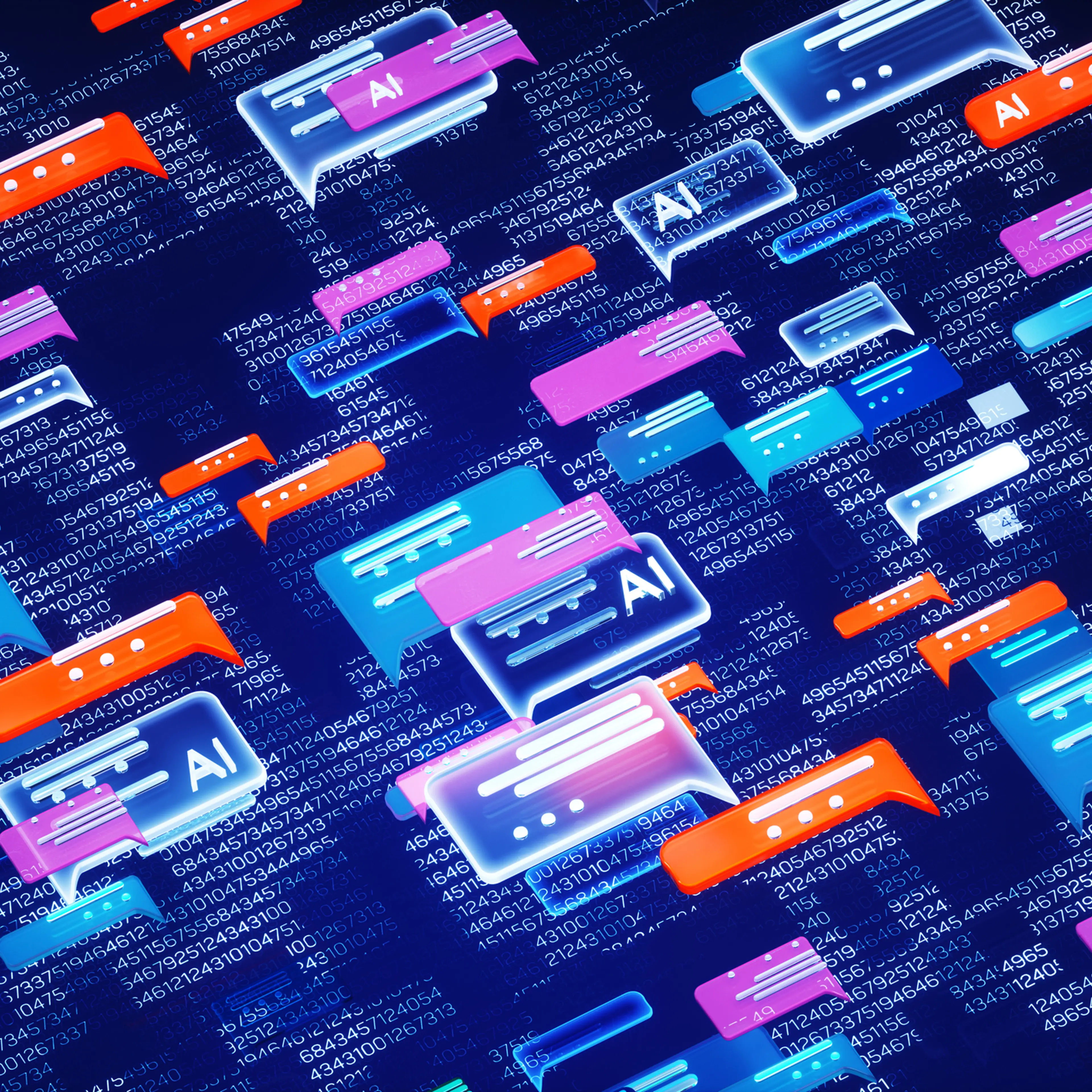 AI chat icons