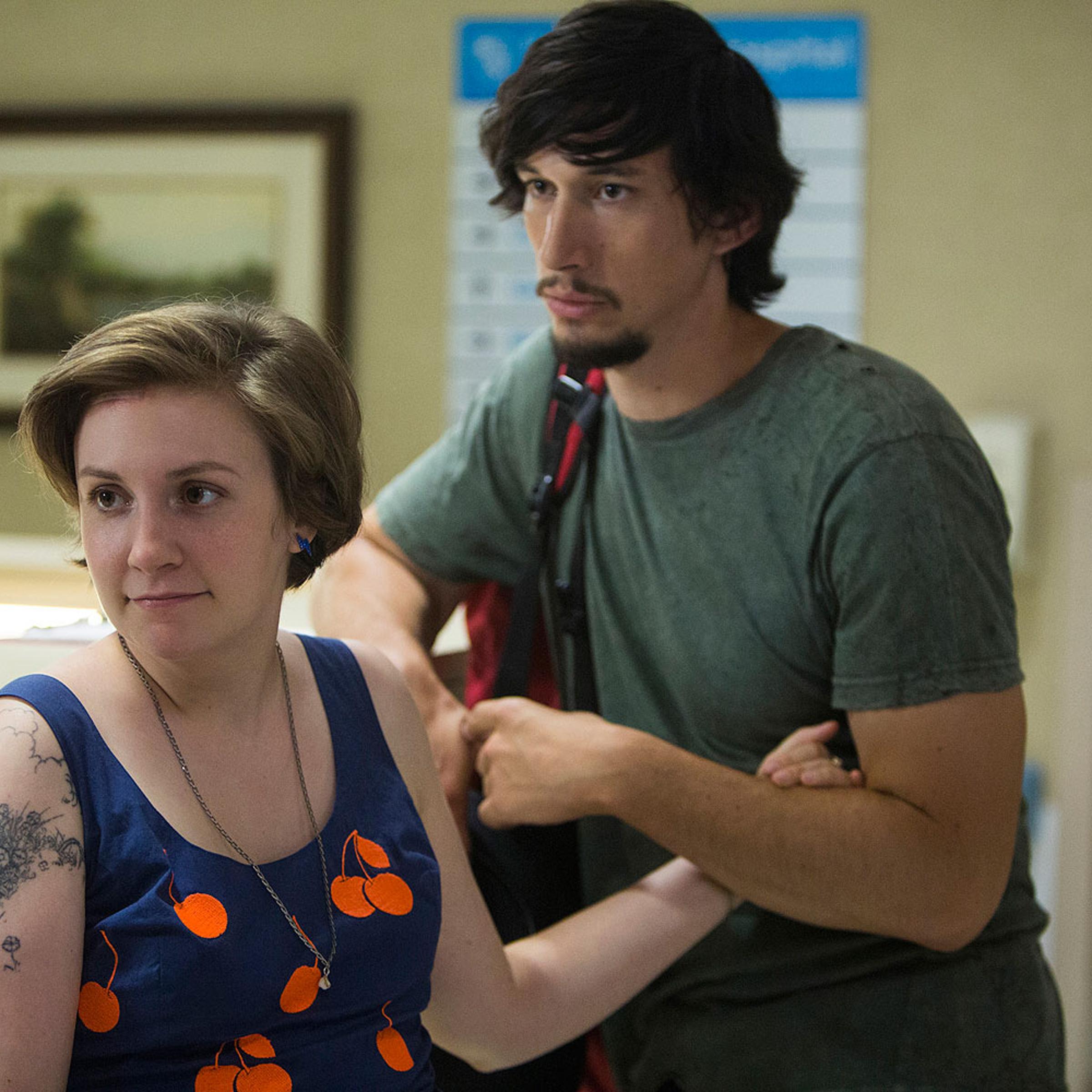 Lena Dunham and Adam Driver in Girls
