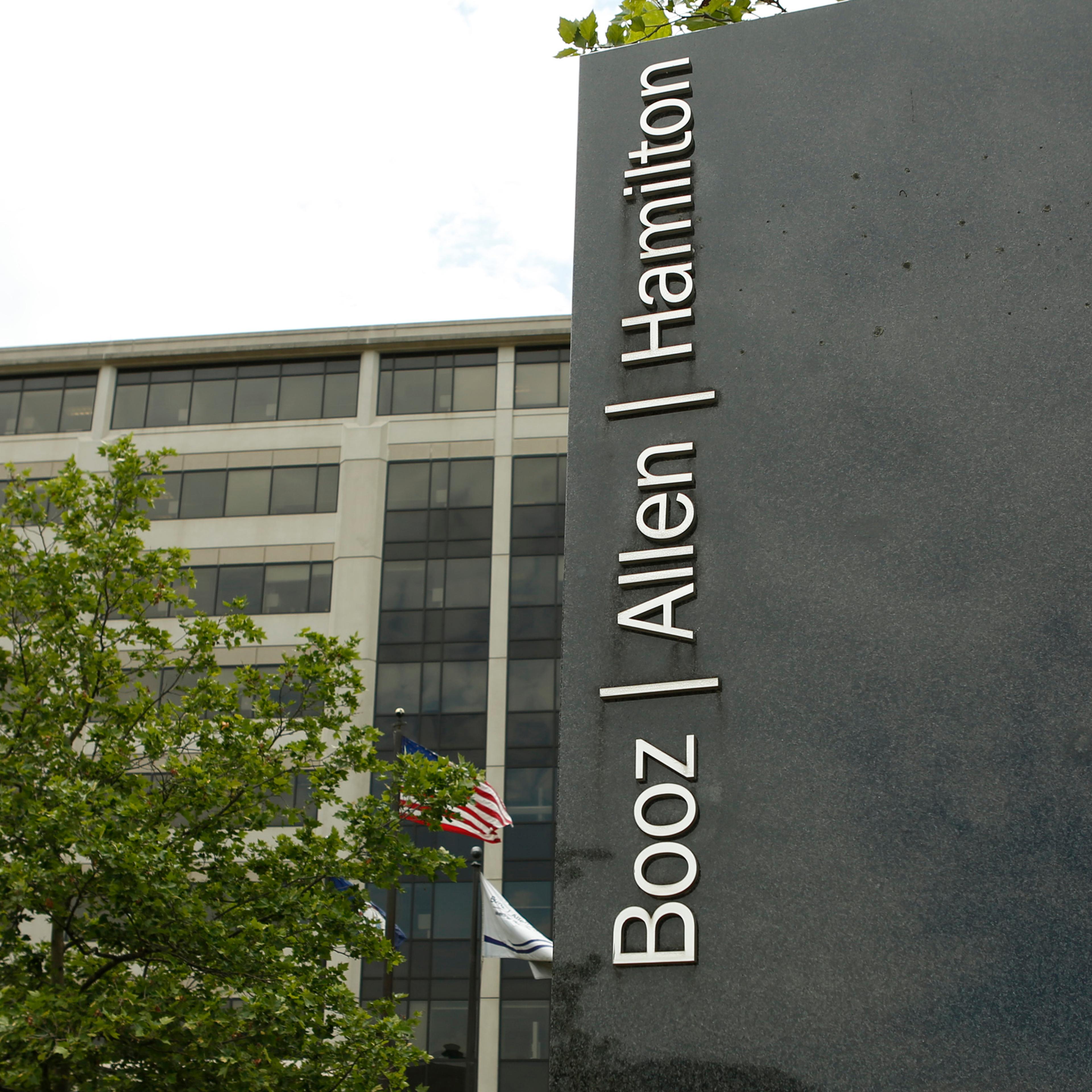 The Booz Allen Hamilton Holding Corp office building is seen in McLean