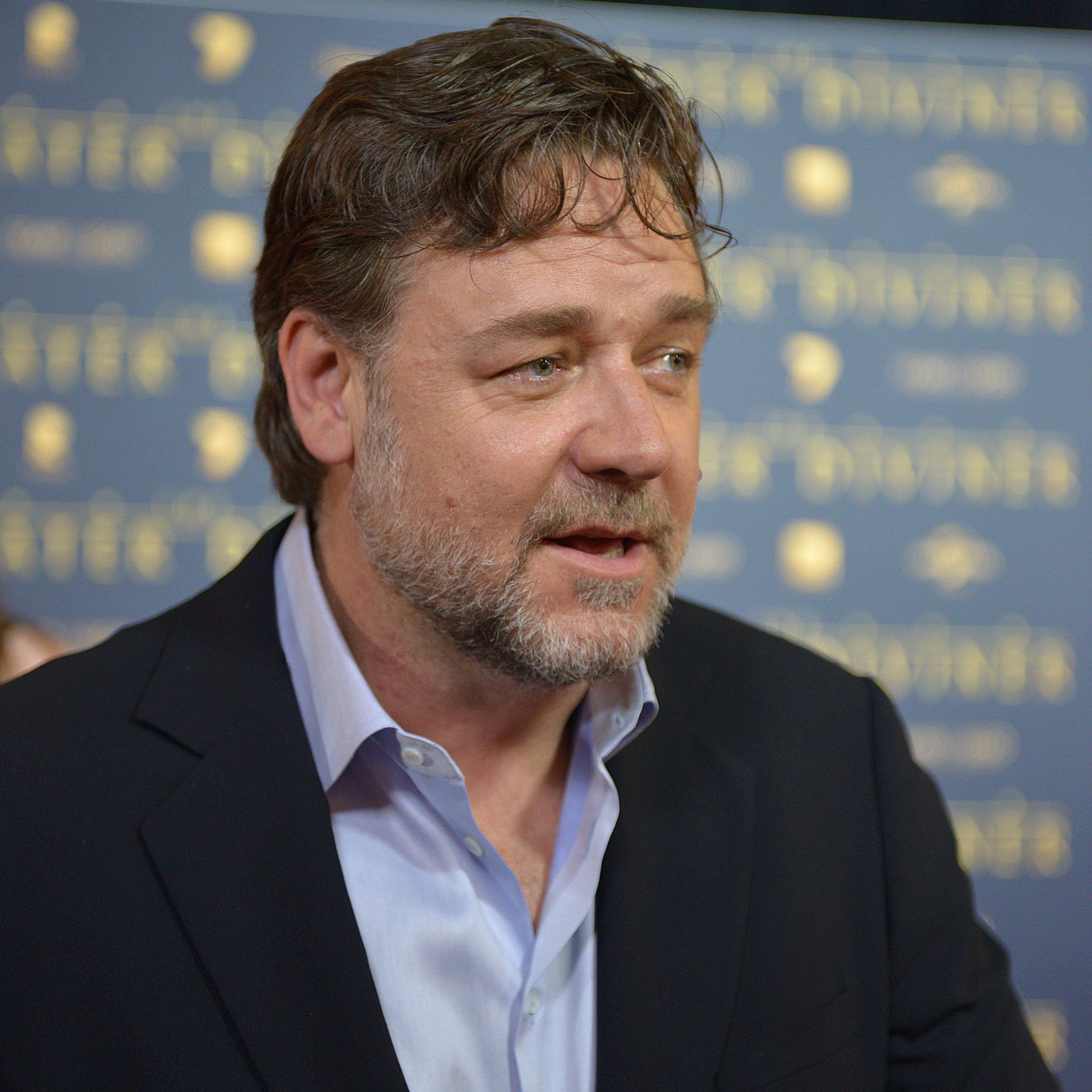 Russell Crowe arrives for the premiere of 'The Water Diviner' in Melbourne, Australia on Dec. 3, 2014.