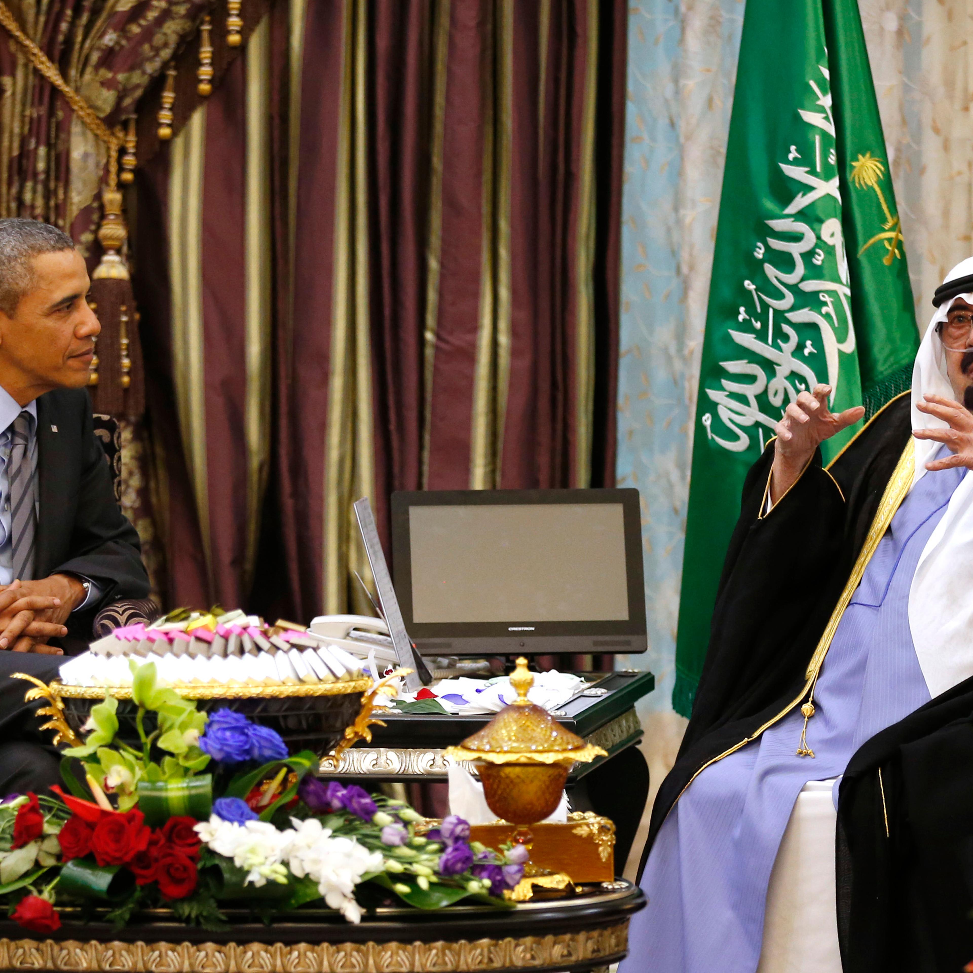 President Obama meets King Abdullah in Saudi Arabia