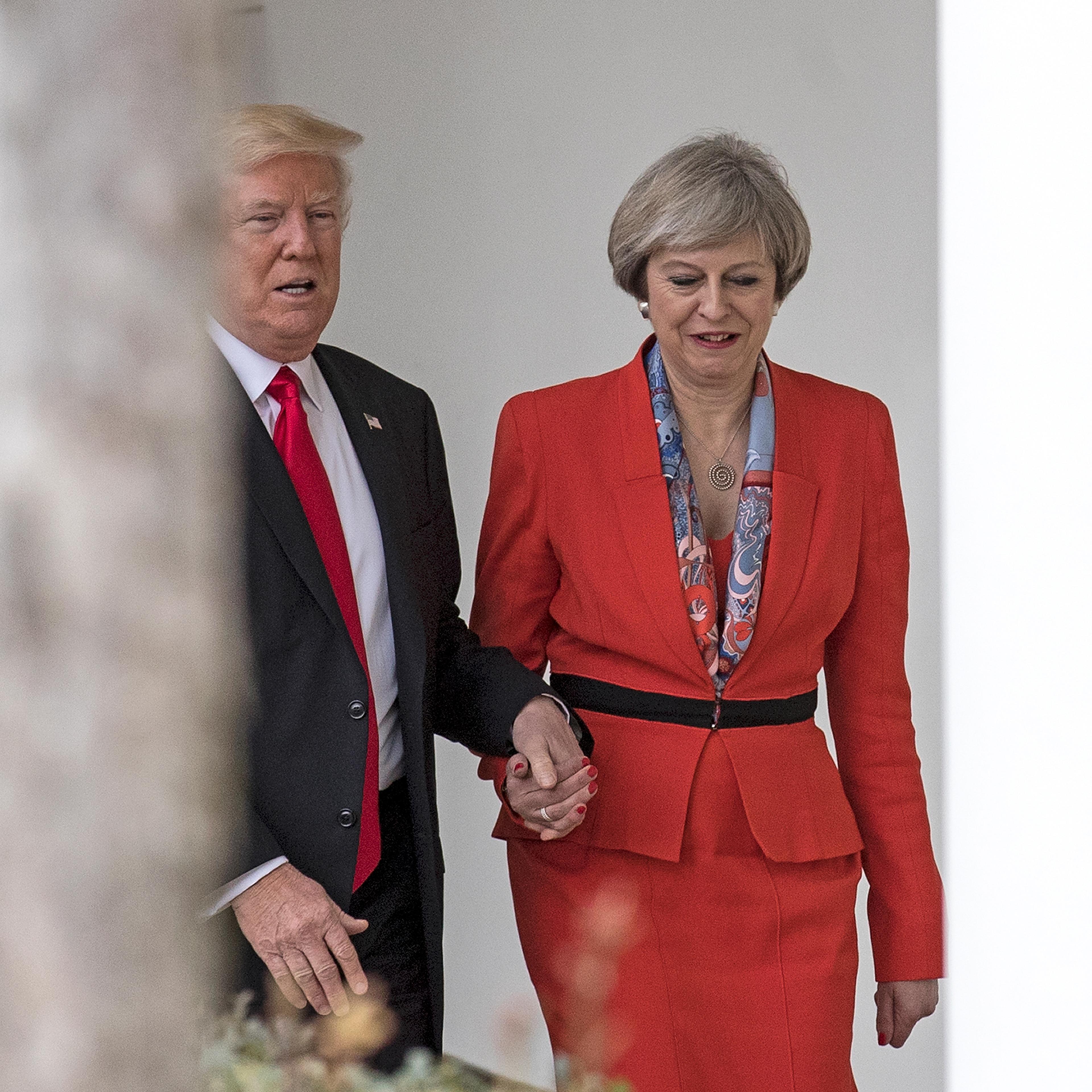 President Trump Meets With British PM Theresa May At The White House