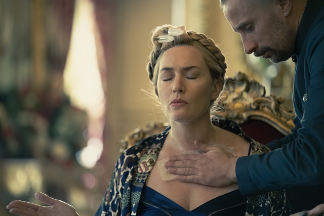 Kate Winslet and Matthias Schoenaerts in <i>The Regime</i>
