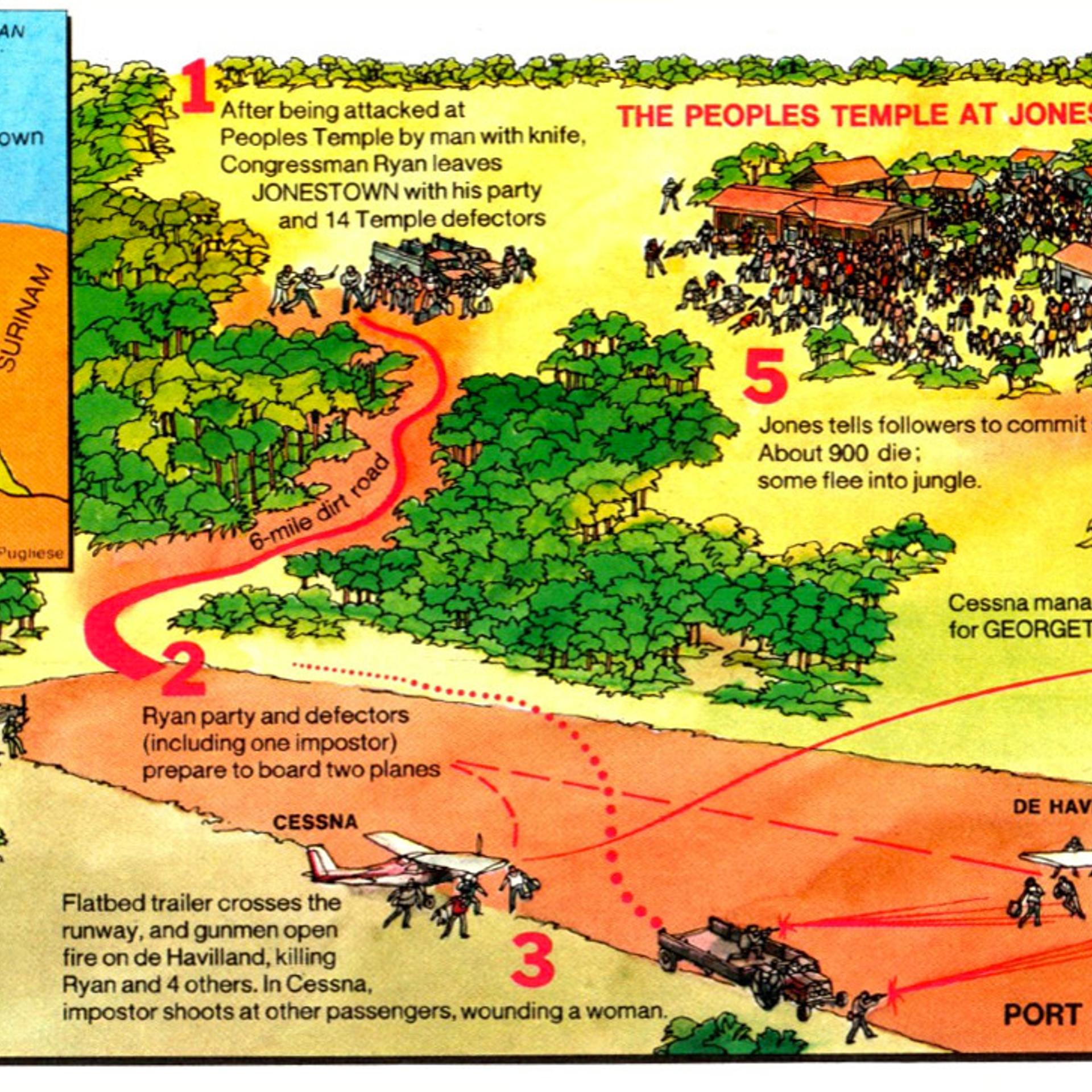 Jonestown Massacre Map