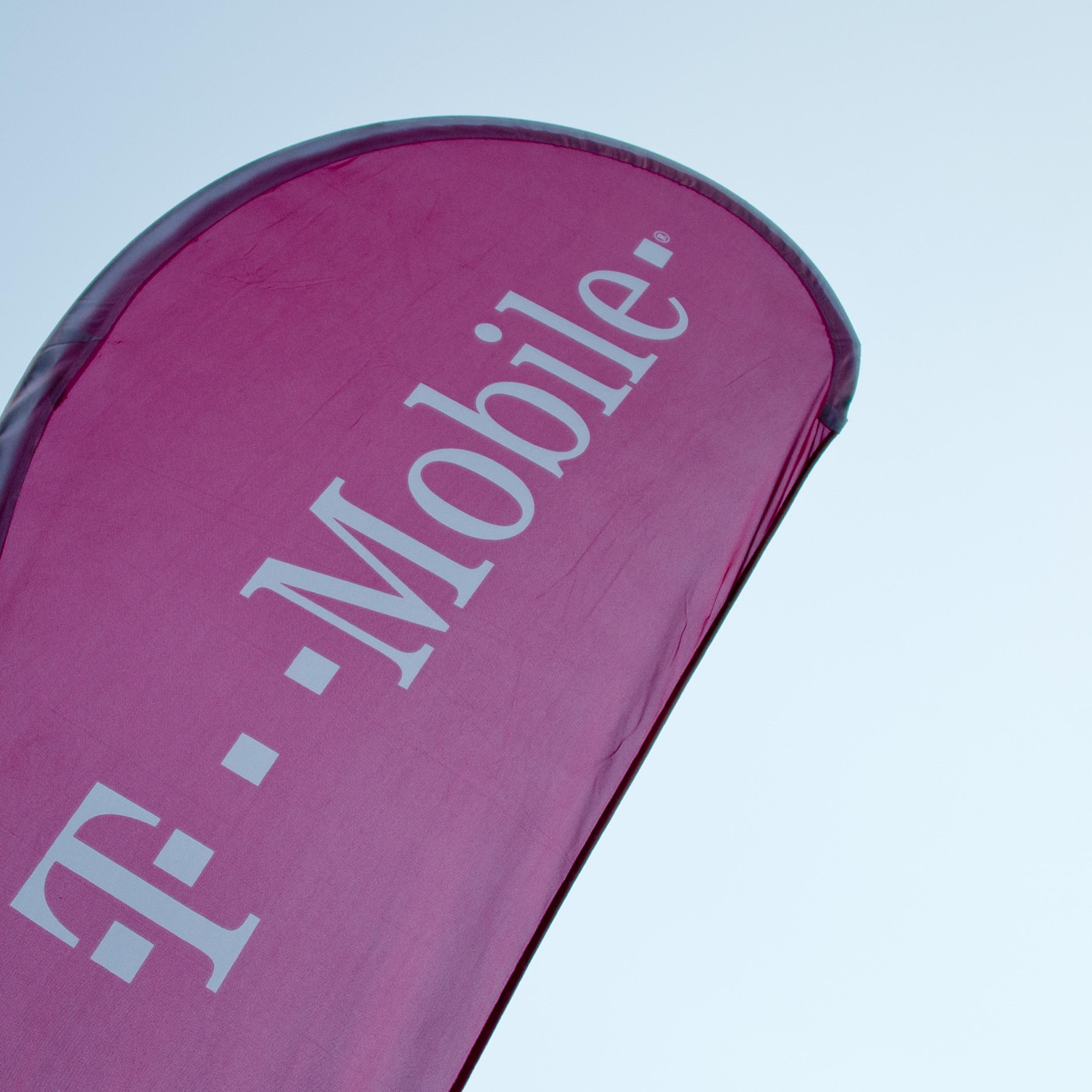 A T-Mobile banner in New York City on Sep. 27, 2014.