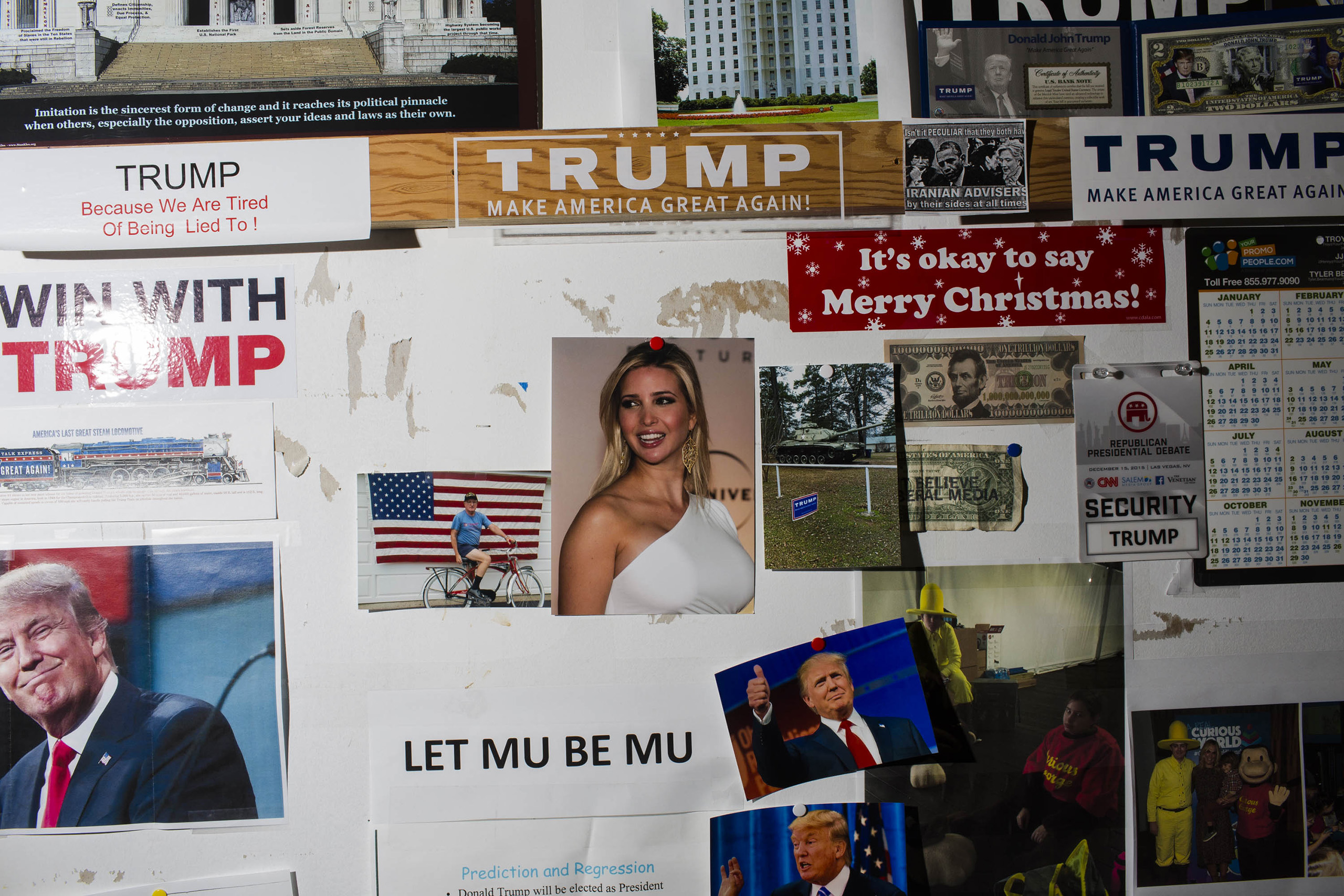 NEW YORK - MAY 24: Scenes from Inside the campaign headquarters of Donald Trump on May 24, 2016, in Trump Tower in New York City. (Photo by Landon Nordeman)