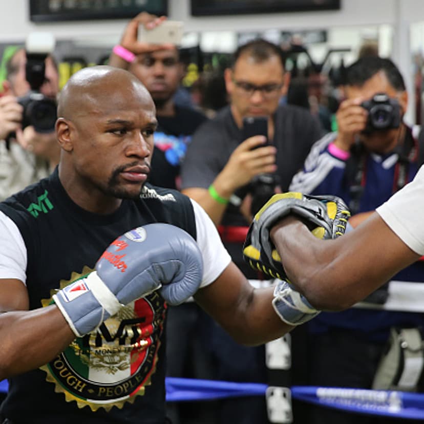 Floyd Mayweather Jr. Media Workout