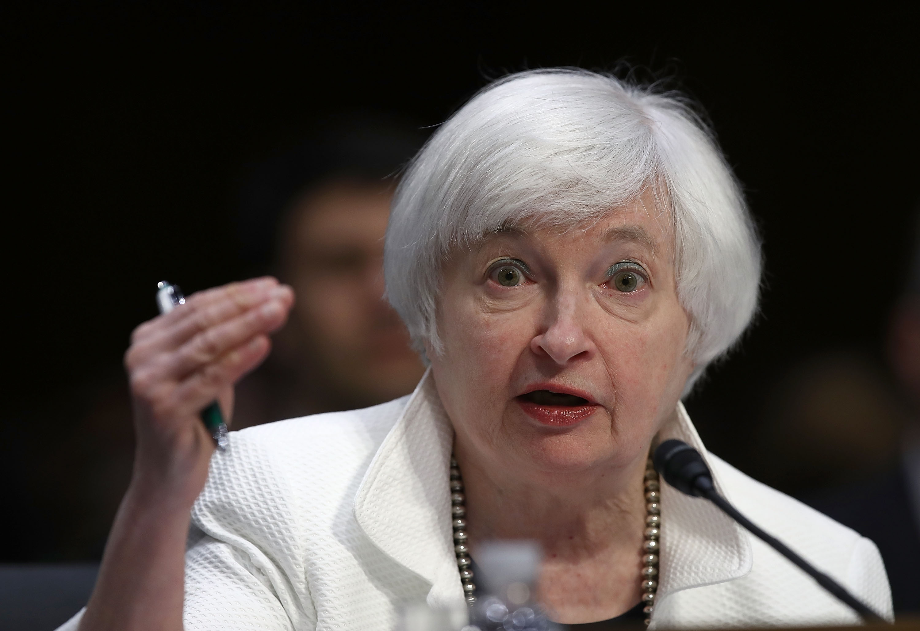 Federal Reserve Board Chairwoman Janet Yellen Gives Semiannual Monetary Policy Report To Senate Committee