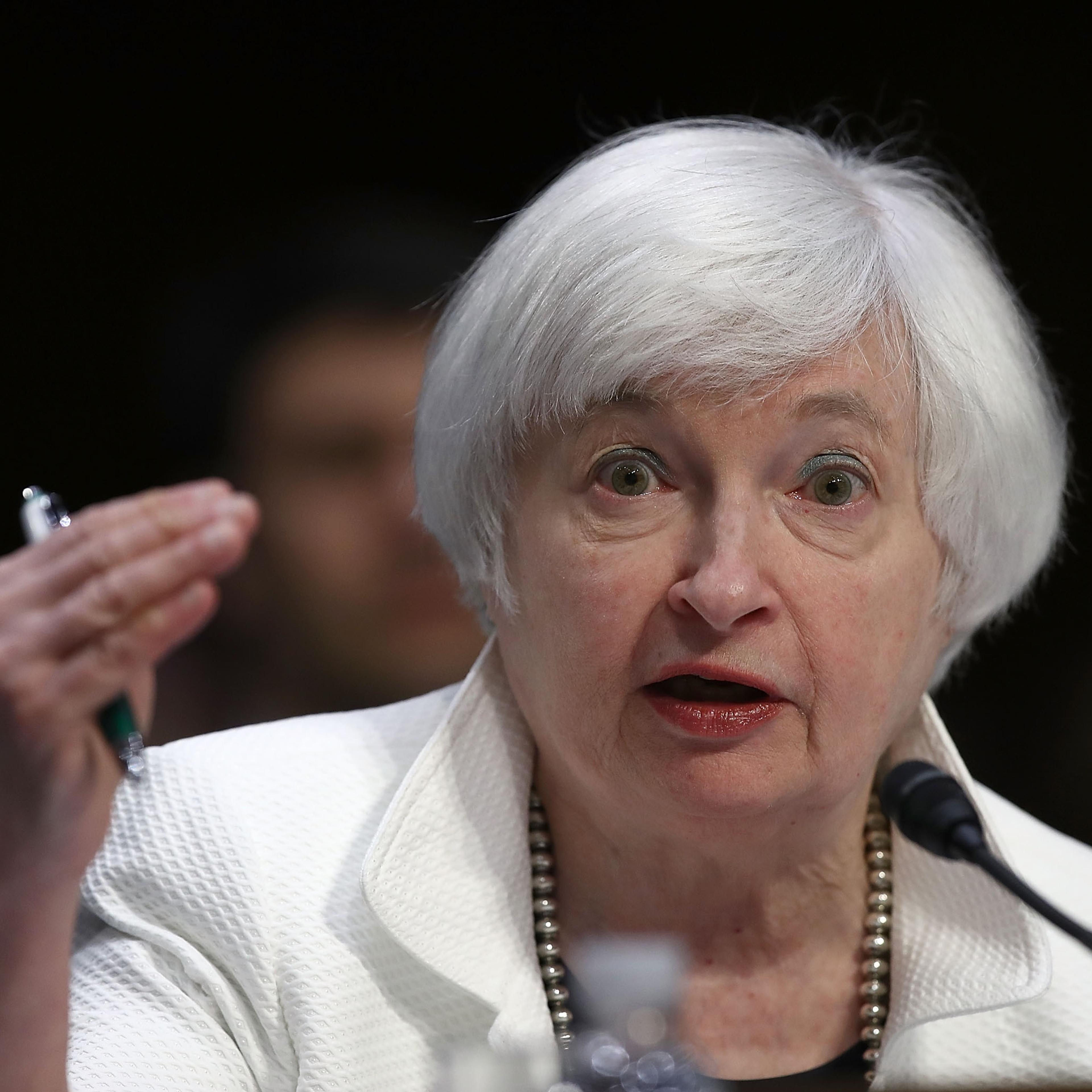 Federal Reserve Board Chairwoman Janet Yellen Gives Semiannual Monetary Policy Report To Senate Committee