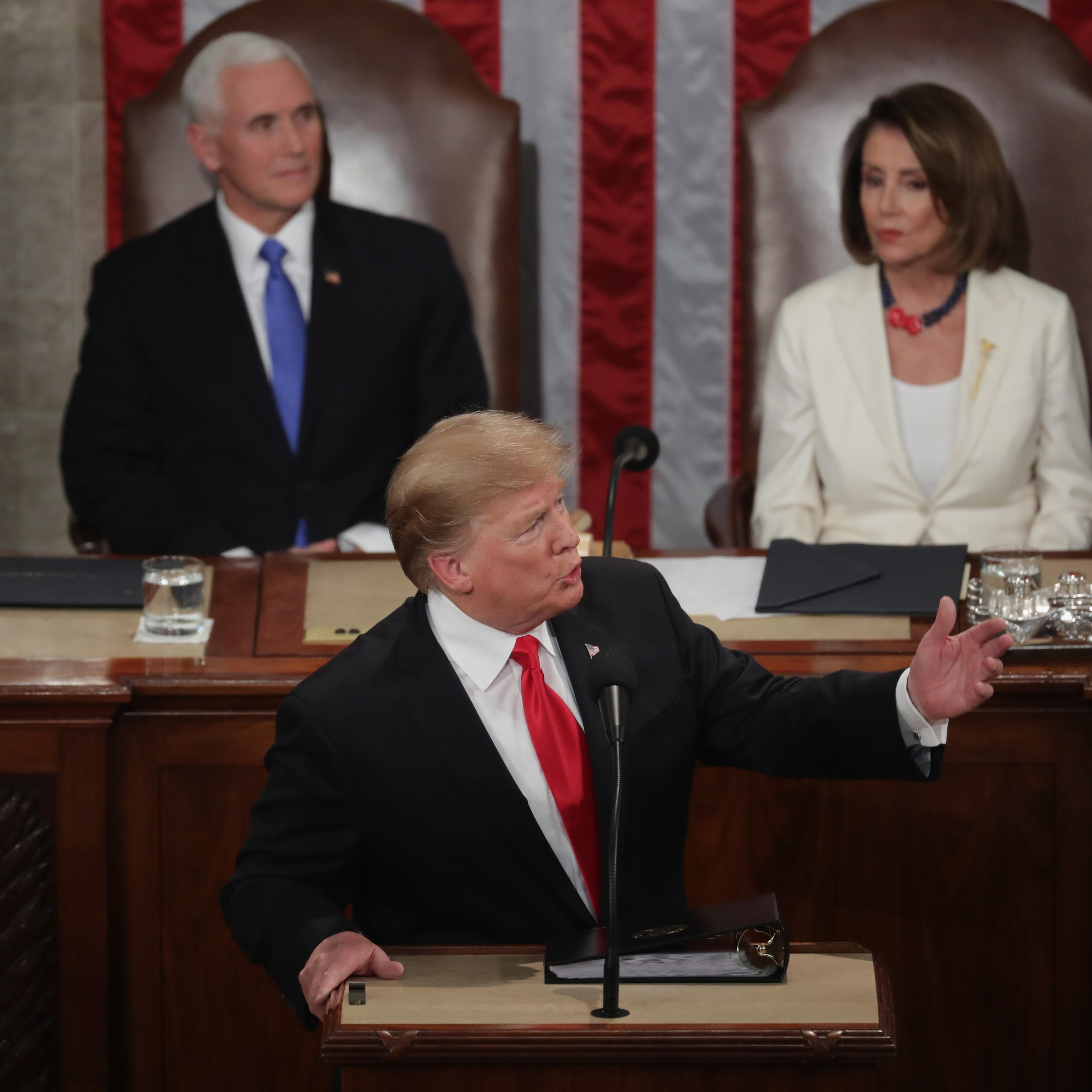 President Trump Delivers State Of The Union Address To Joint Session Of Congress