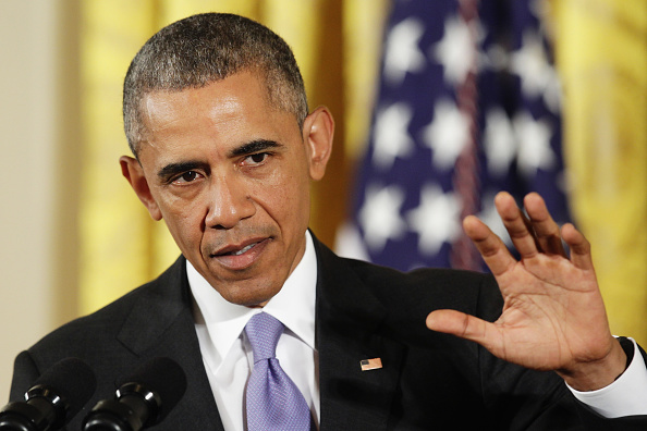 President Barack Obama addresses an Iranian nuclear deal in a White House press conference on July 15, 2015 in Washington, DC.