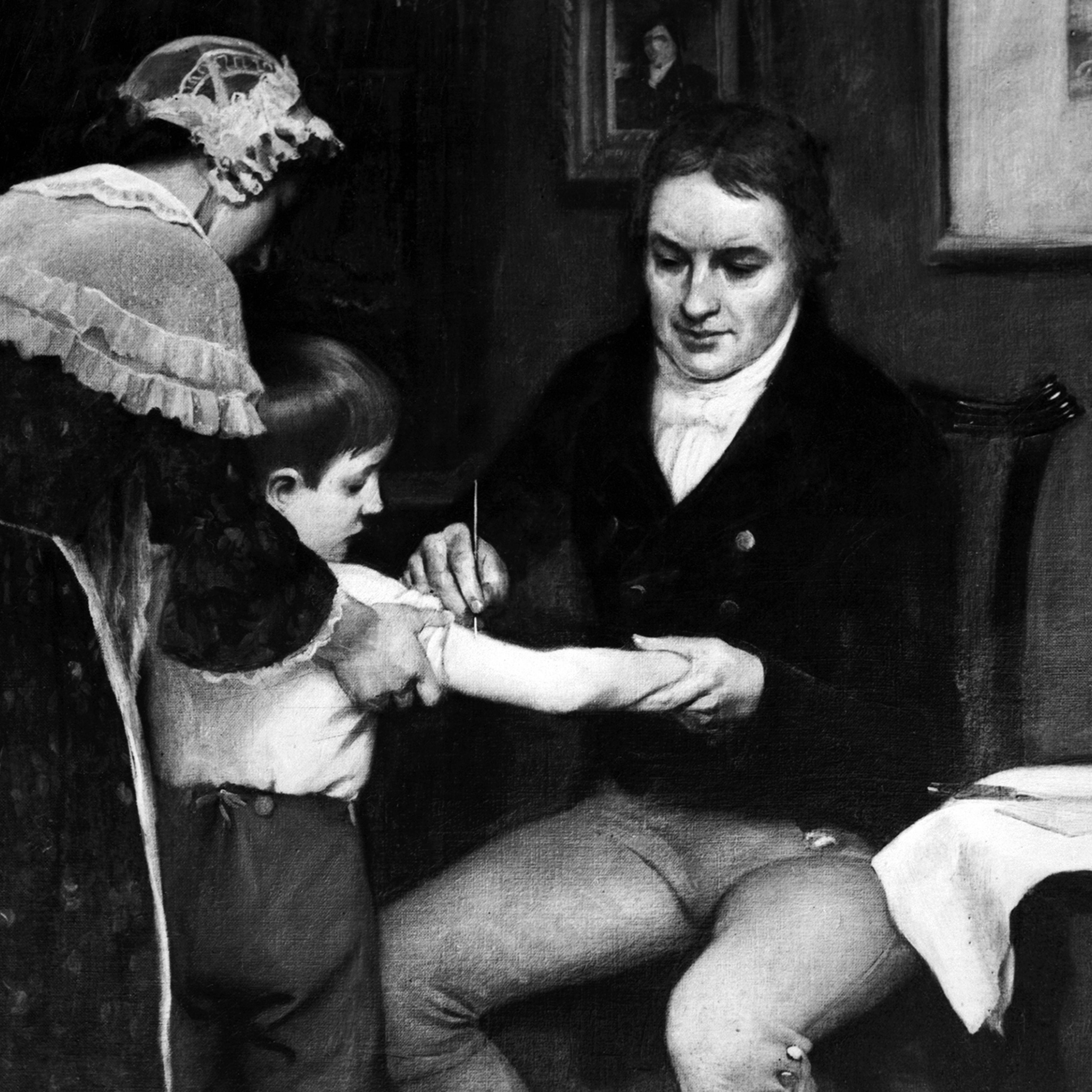 Dr.Edward Jenner Vaccinating Young Boy