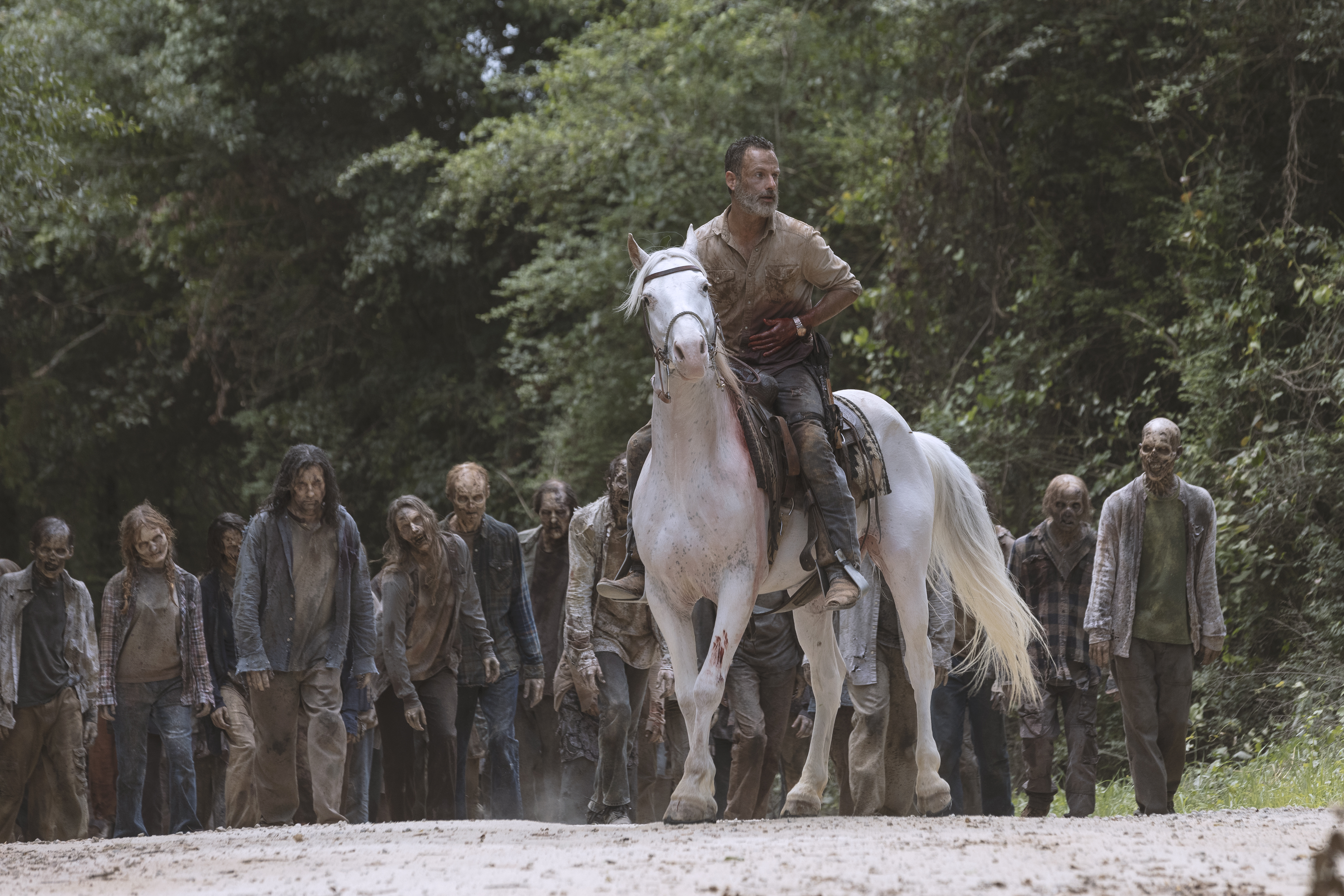 Andrew Lincoln as Rick Grimes - The Walking Dead Season 9, Episode 5 - Photo Credit: Jackson Lee Davis/AMC